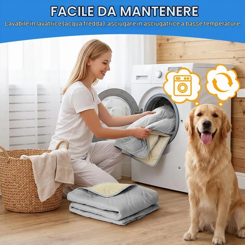 OFFCUP Coperta Impermeabile per Cani e Copridivano, Grigio chiaro, 75*180 cm - immagine 7