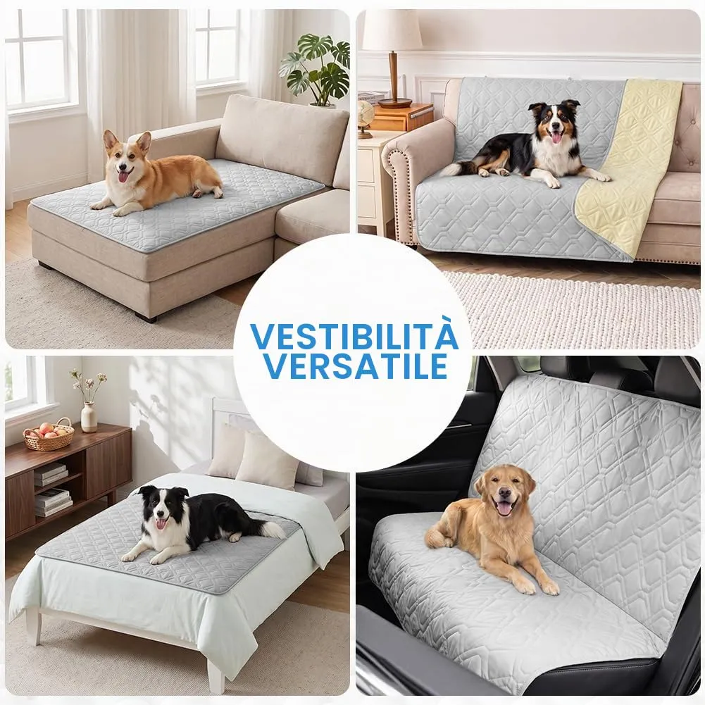 OFFCUP Coperta Impermeabile per Cani e Copridivano, Grigio chiaro, 75*180 cm - immagine 8