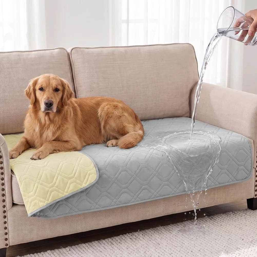 OFFCUP Coperta Impermeabile per Cani e Copridivano, Grigio chiaro, 75x127 cm - immagine 1