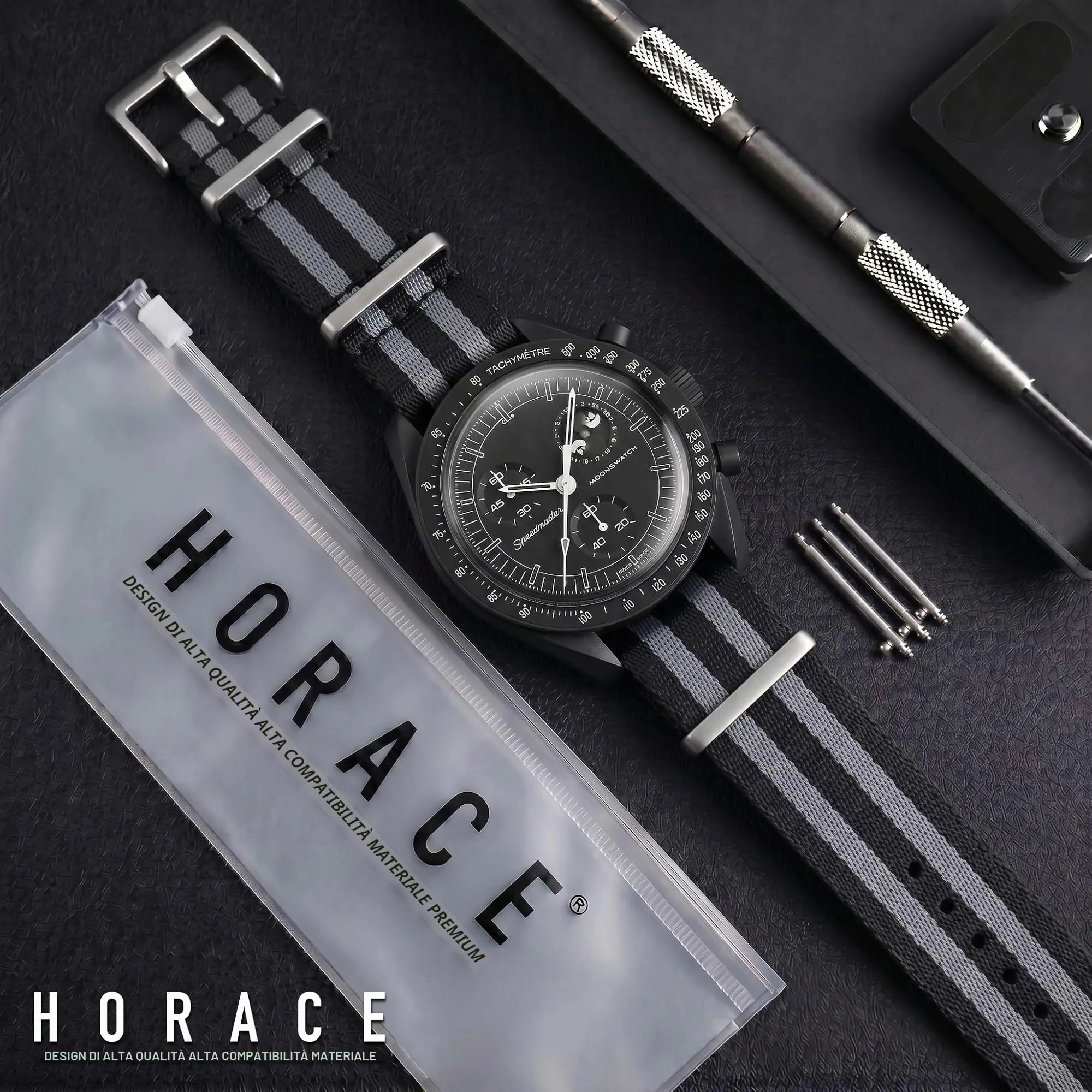 HORACE Cinturino Orologio NATO 20mm in Nylon - Bond 007 Spectre - immagine 3