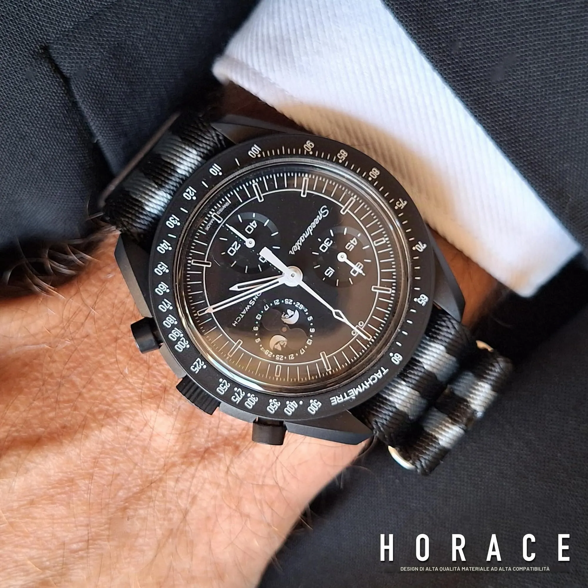 HORACE Cinturino Orologio NATO 20mm in Nylon - Bond 007 Spectre - immagine 5