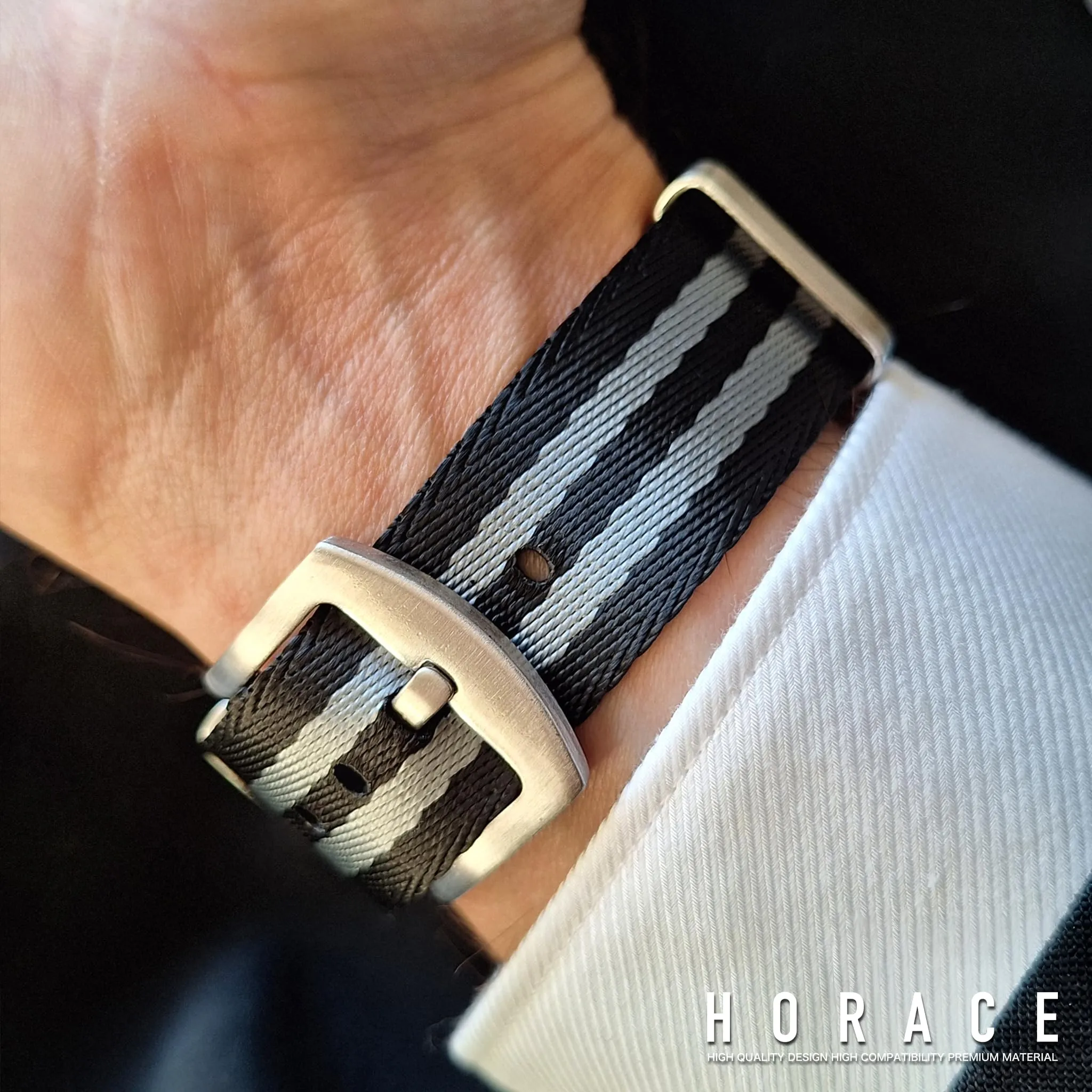 HORACE Cinturino Orologio NATO 20mm in Nylon - Bond 007 Spectre - immagine 6