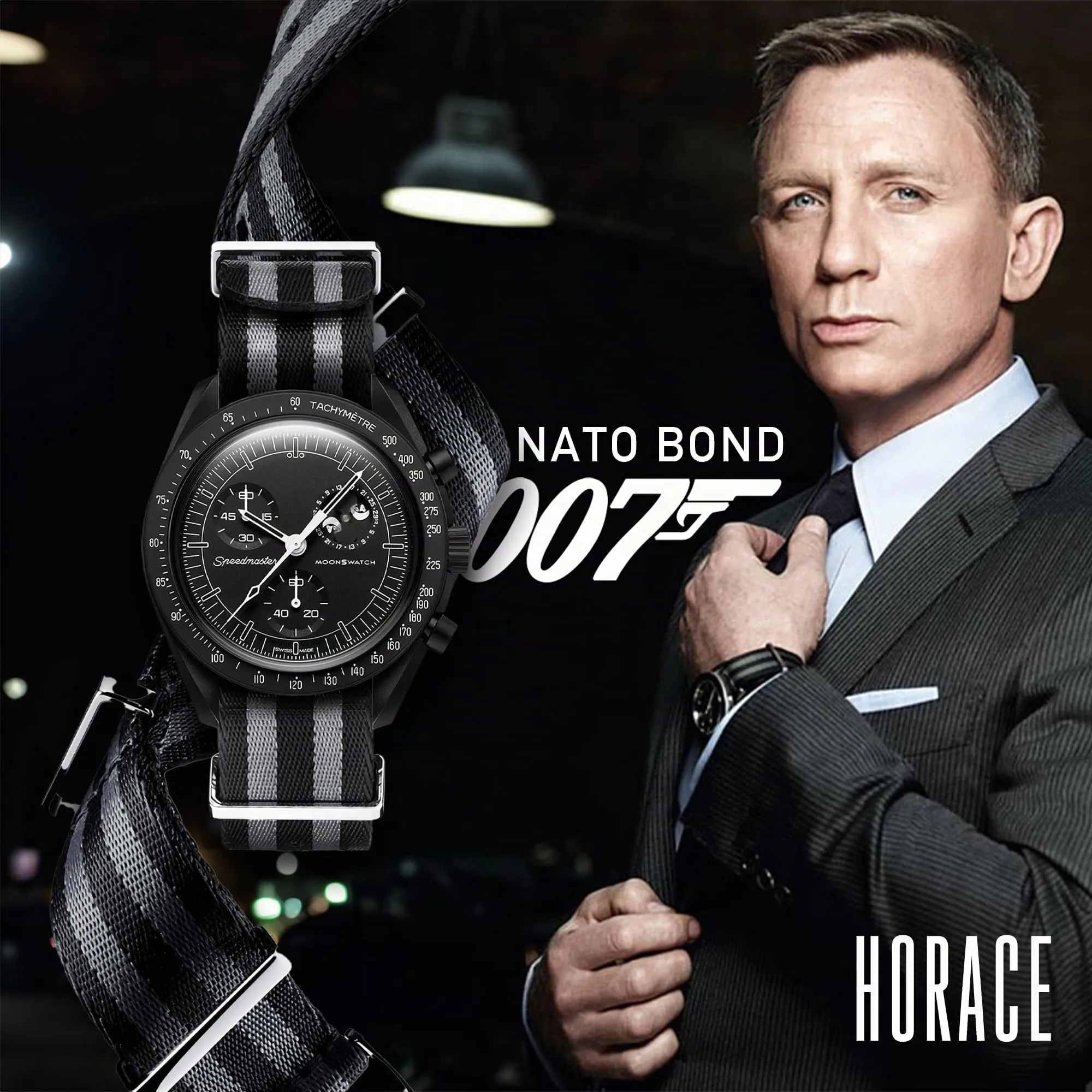 HORACE Cinturino Orologio NATO 20mm in Nylon - Bond 007 Spectre - immagine 7