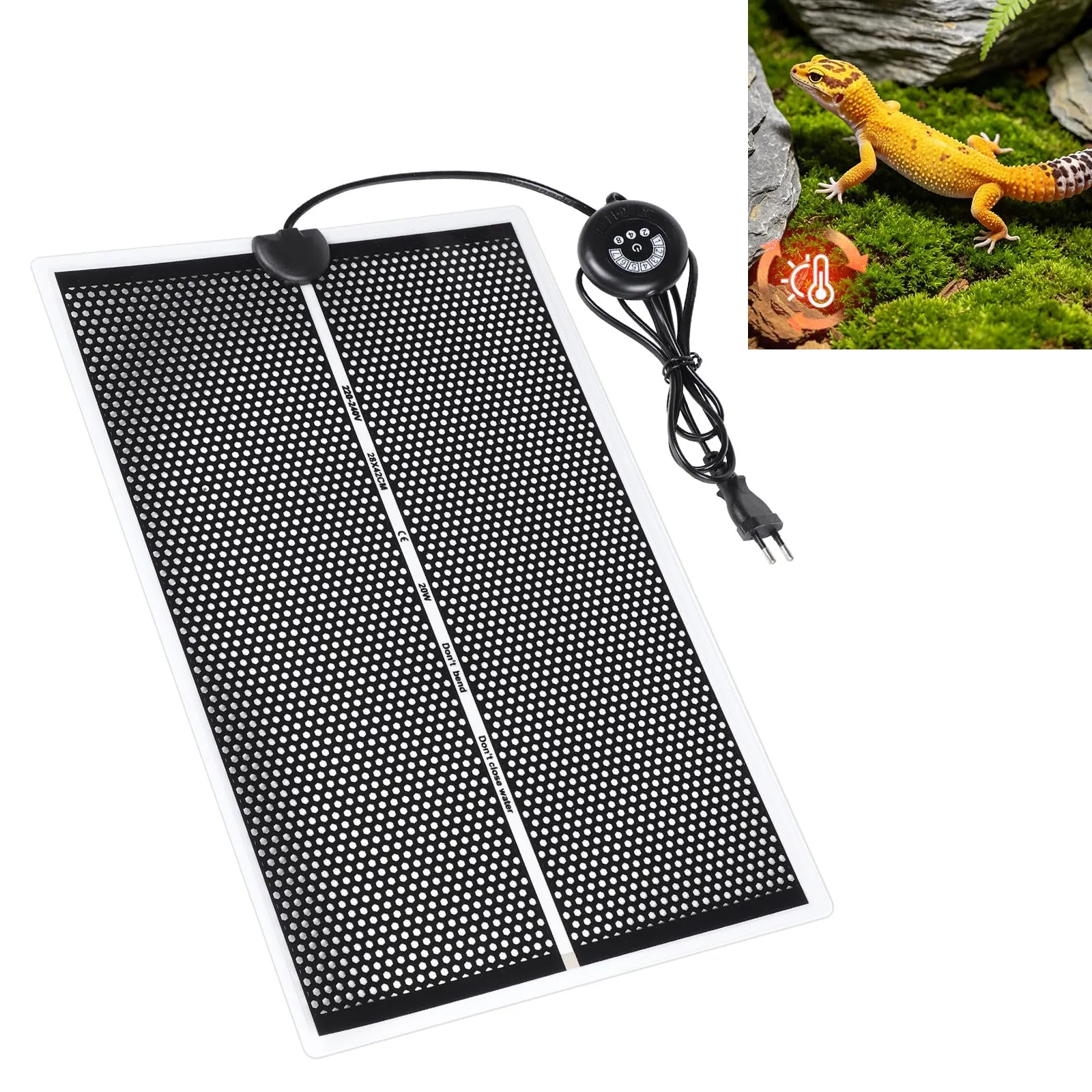 lalago Tappetino Riscaldante Rettili, 20W, 42x28cm - immagine 1