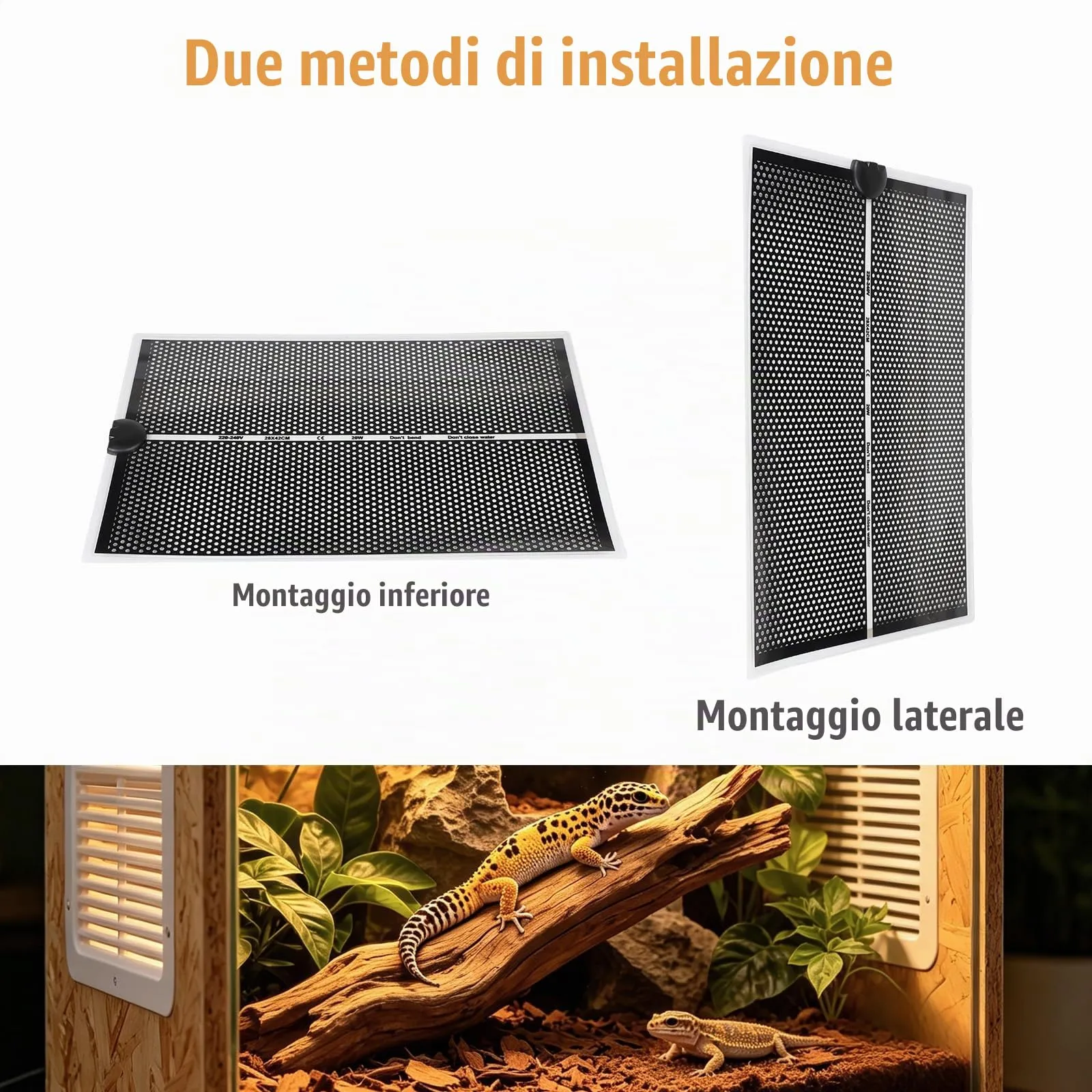 lalago Tappetino Riscaldante Rettili, 20W, 42x28cm - immagine 6