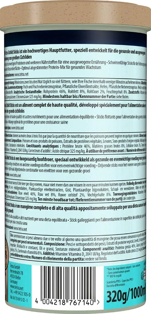 Tetra Cichlid Sticks, 1 L - immagine 11