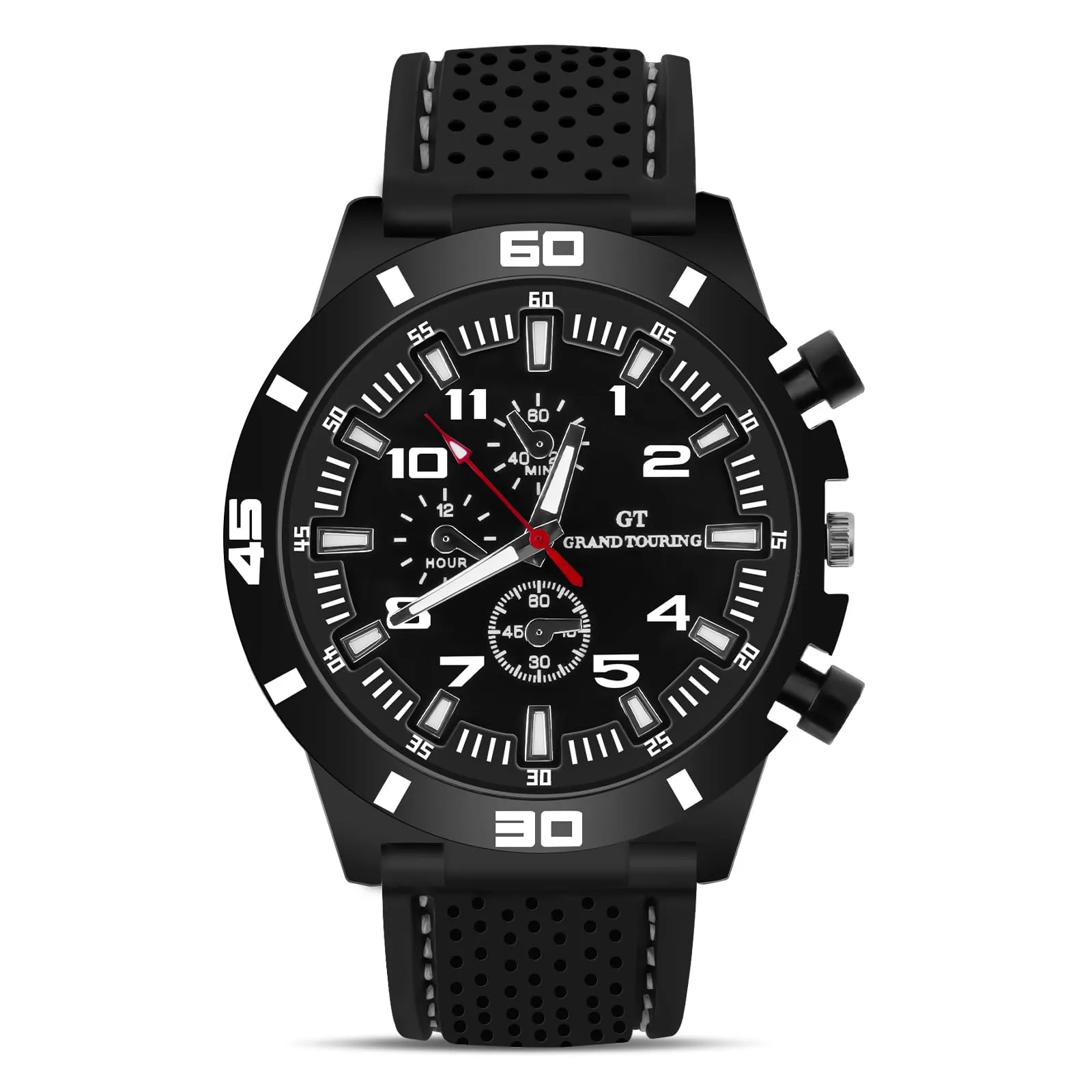 OFFCUP Orologio Uomo Analogico al Quarzo Cronografo con Cinturino in Silicone - immagine 1