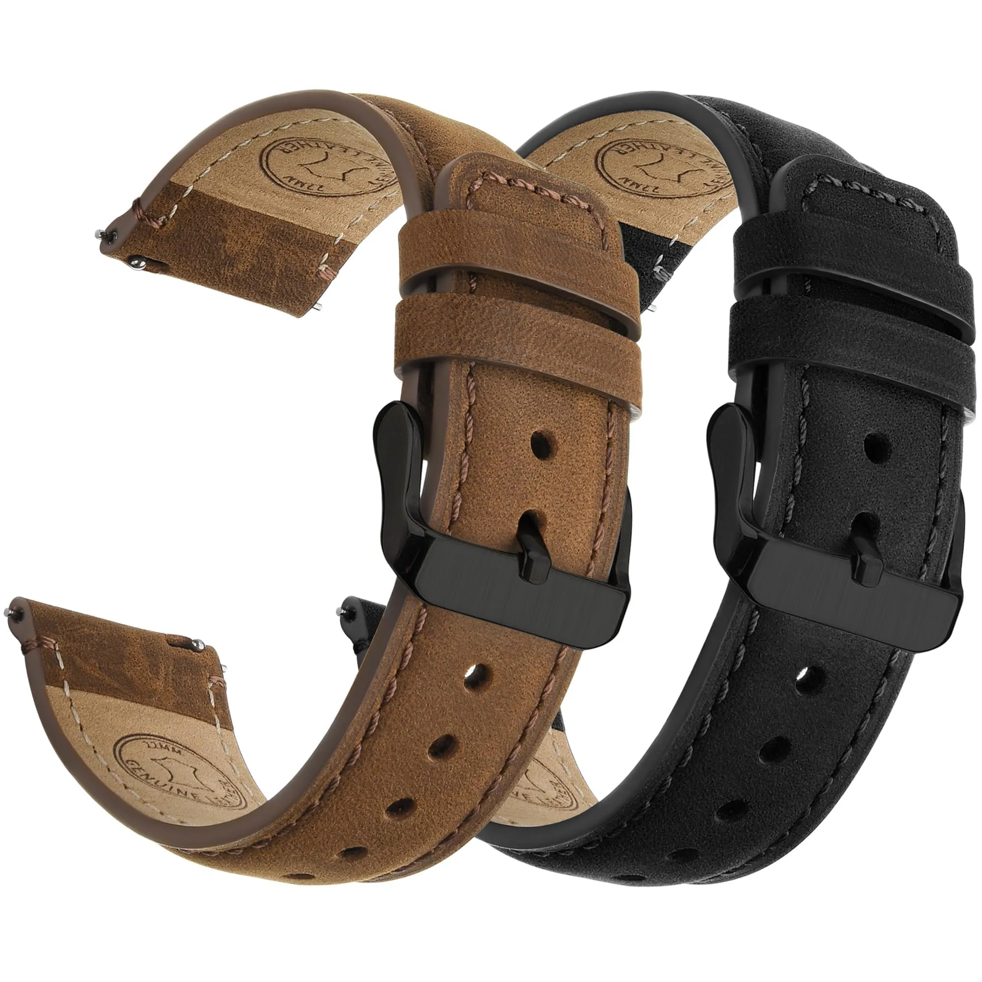 Fullmosa Cinturino in Pelle Vera 22mm con Sgancio Rapido - immagine 1