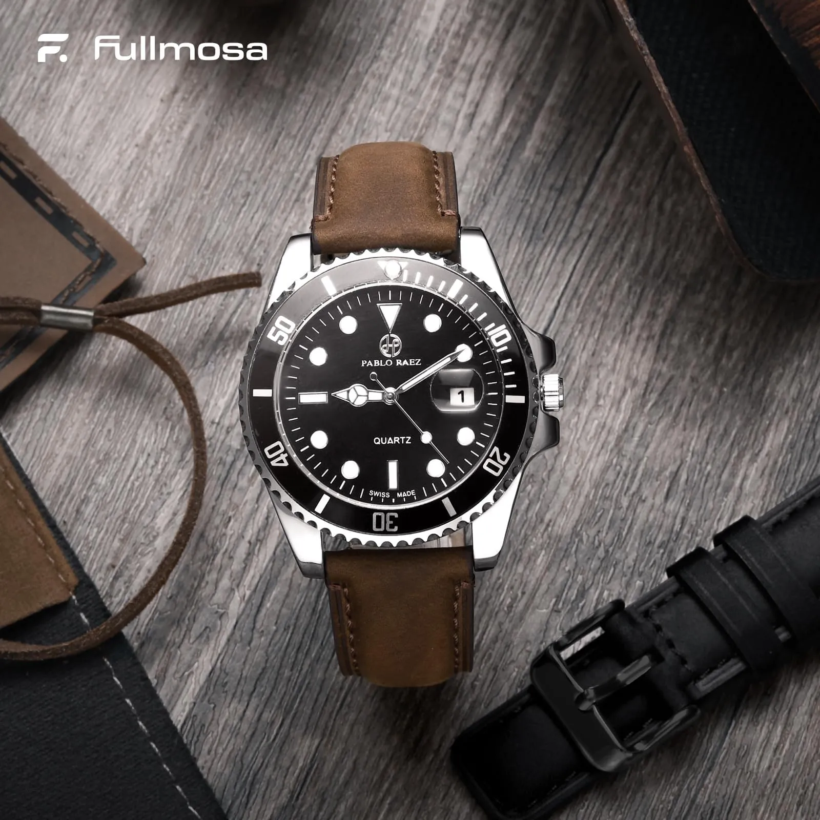 Fullmosa Cinturino in Pelle Vera 22mm con Sgancio Rapido - immagine 2