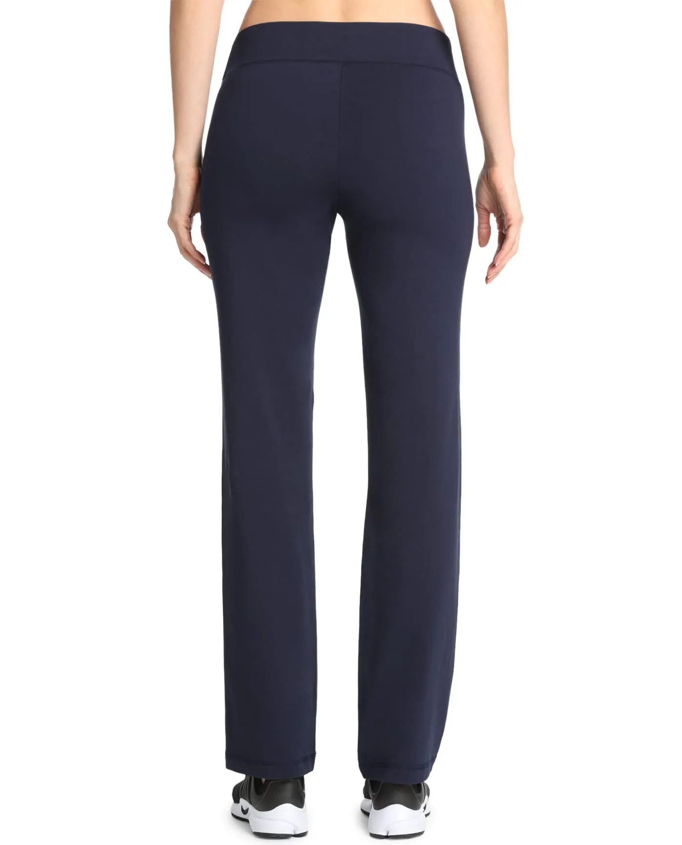 Danskin Donna Pantaloni Yoga Essential Sleek Fit, Blu, XL - immagine 3