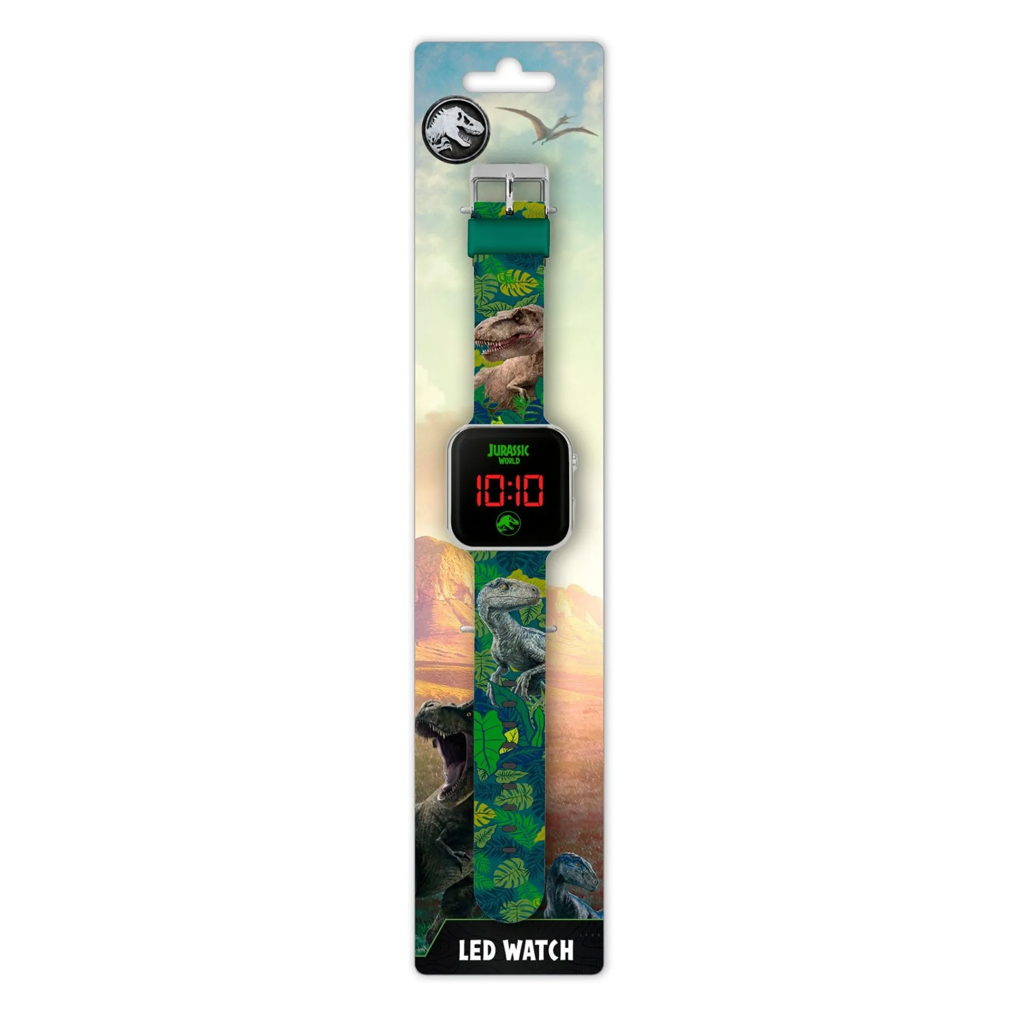 Jurassic World Orologio Digitale JRW4100, Stampa Verde - immagine 6