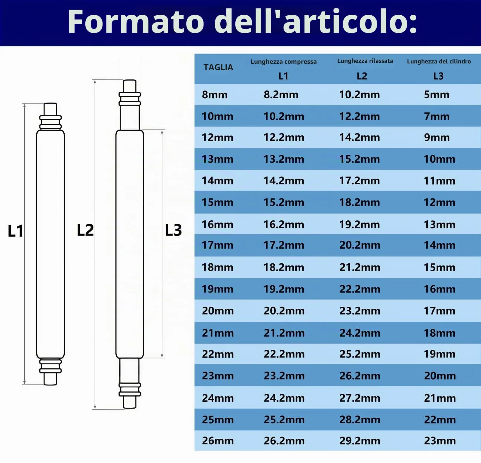 WOCCI Barrette a Molla 8mm in Acciaio Inossidabile, Argento - immagine 4