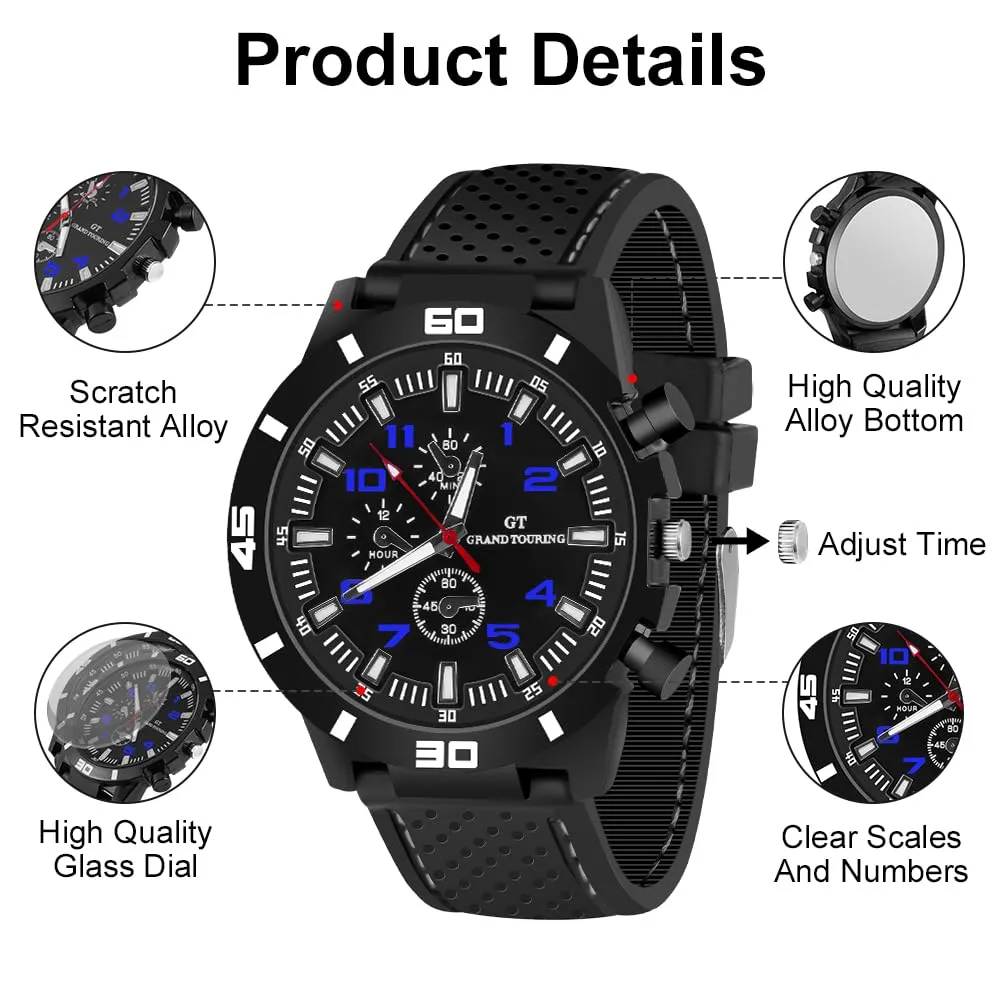 OFFCUP Orologio Uomo Analogico Quarzo Cronografo - immagine 3