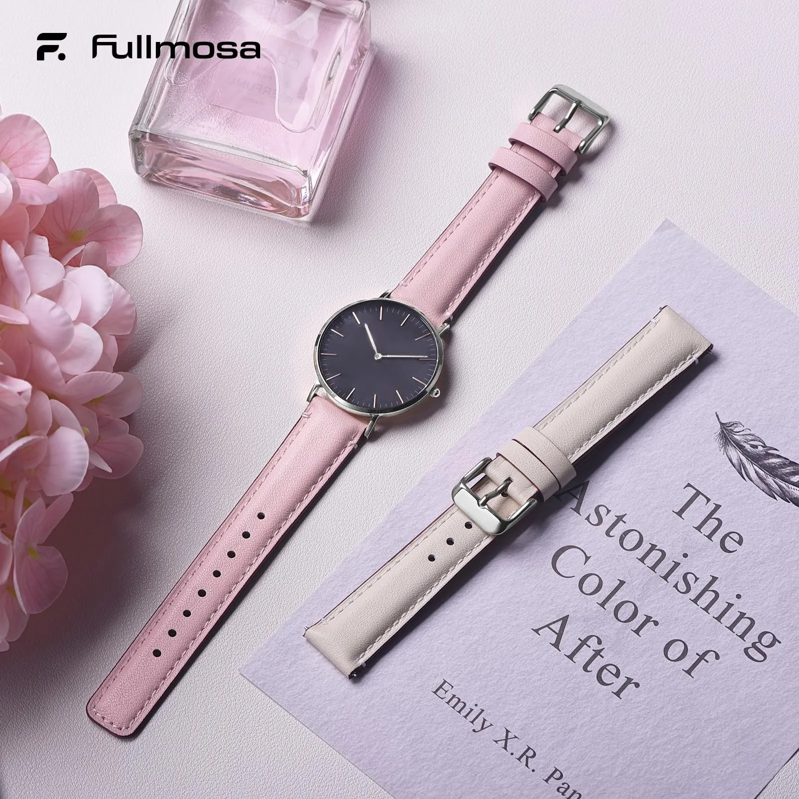 Fullmosa Cinturino in Pelle 18mm per Orologio e Smartwatch, Sgancio Rapido - immagine 2