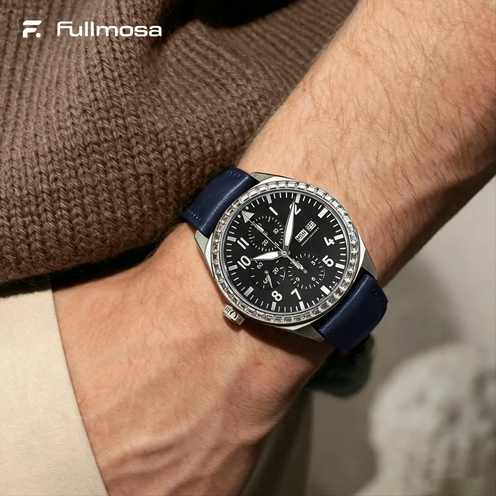 Fullmosa Cinturino in Pelle 22mm per Orologio e Smartwatch con Sgancio Rapido - immagine 6