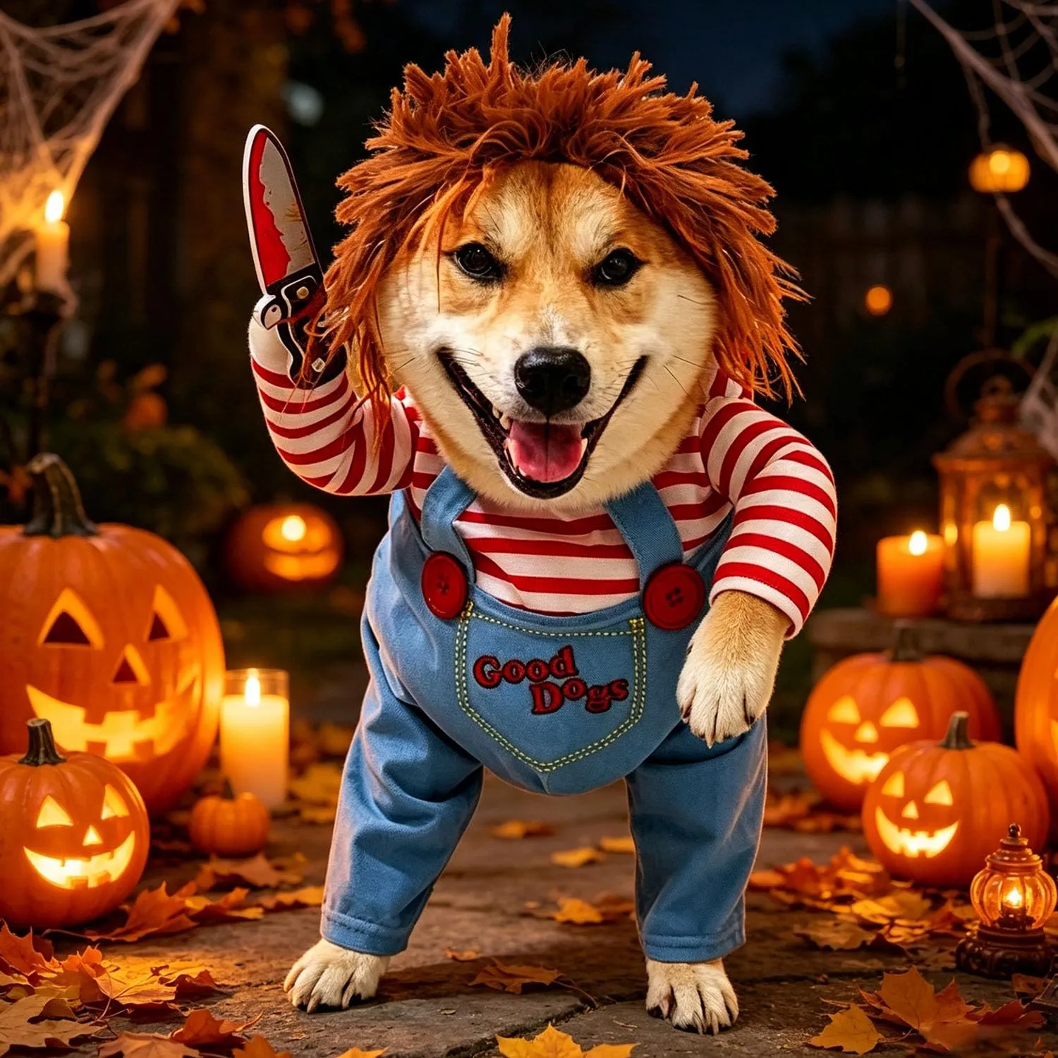 TELAOBAN Costume di Halloween per Cani, Taglia M - immagine 1