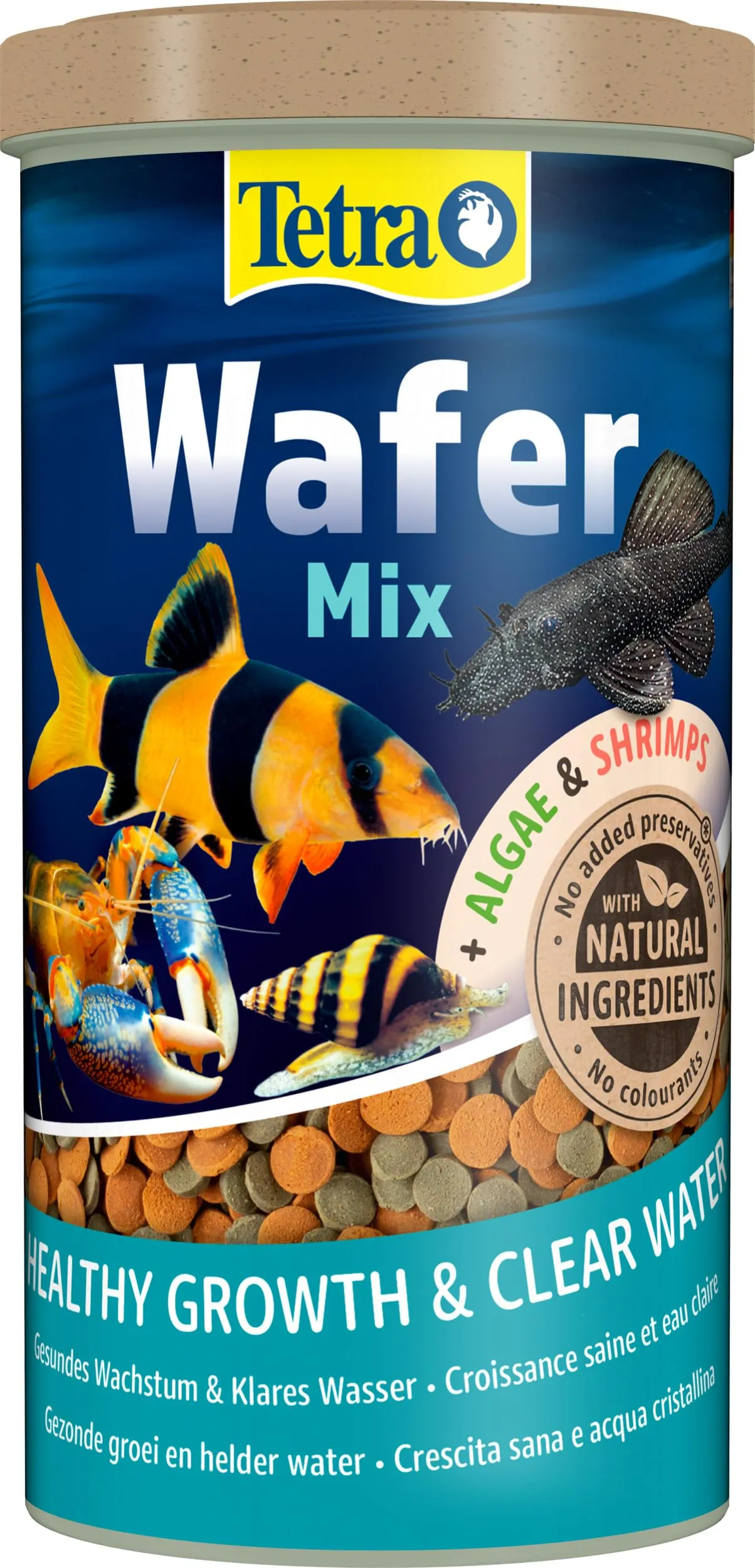Tetra Wafer Mix per pesci di fondo e crostacei, 1 L - immagine 1