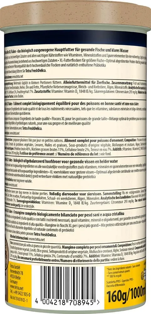 Tetra TetraMin XL Flakes for Large Ornamental Fish, 1 L - immagine 11