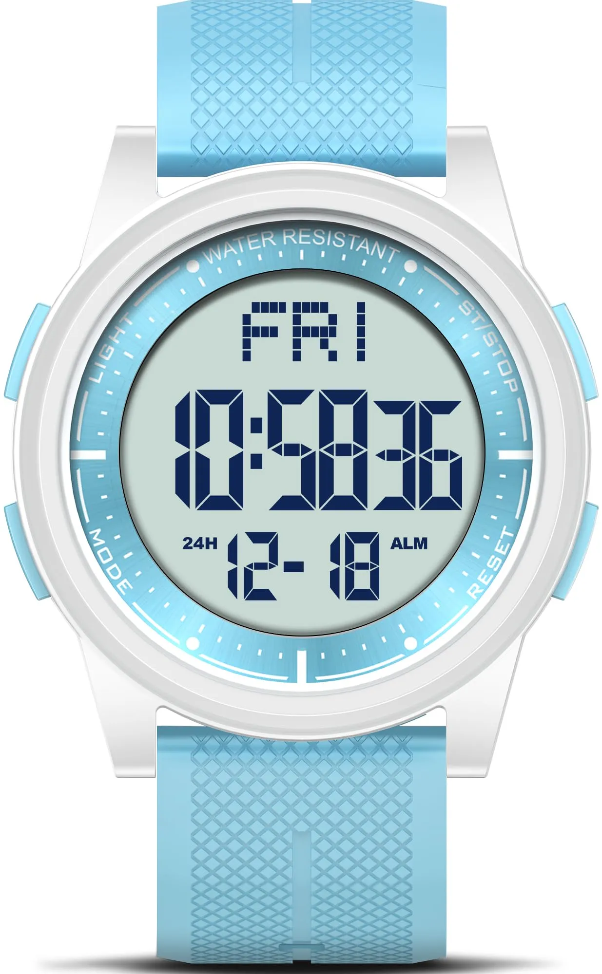 WIFORT Orologio Digitale Sportivo Impermeabile AW02 con Cronometro e Allarme - immagine 1