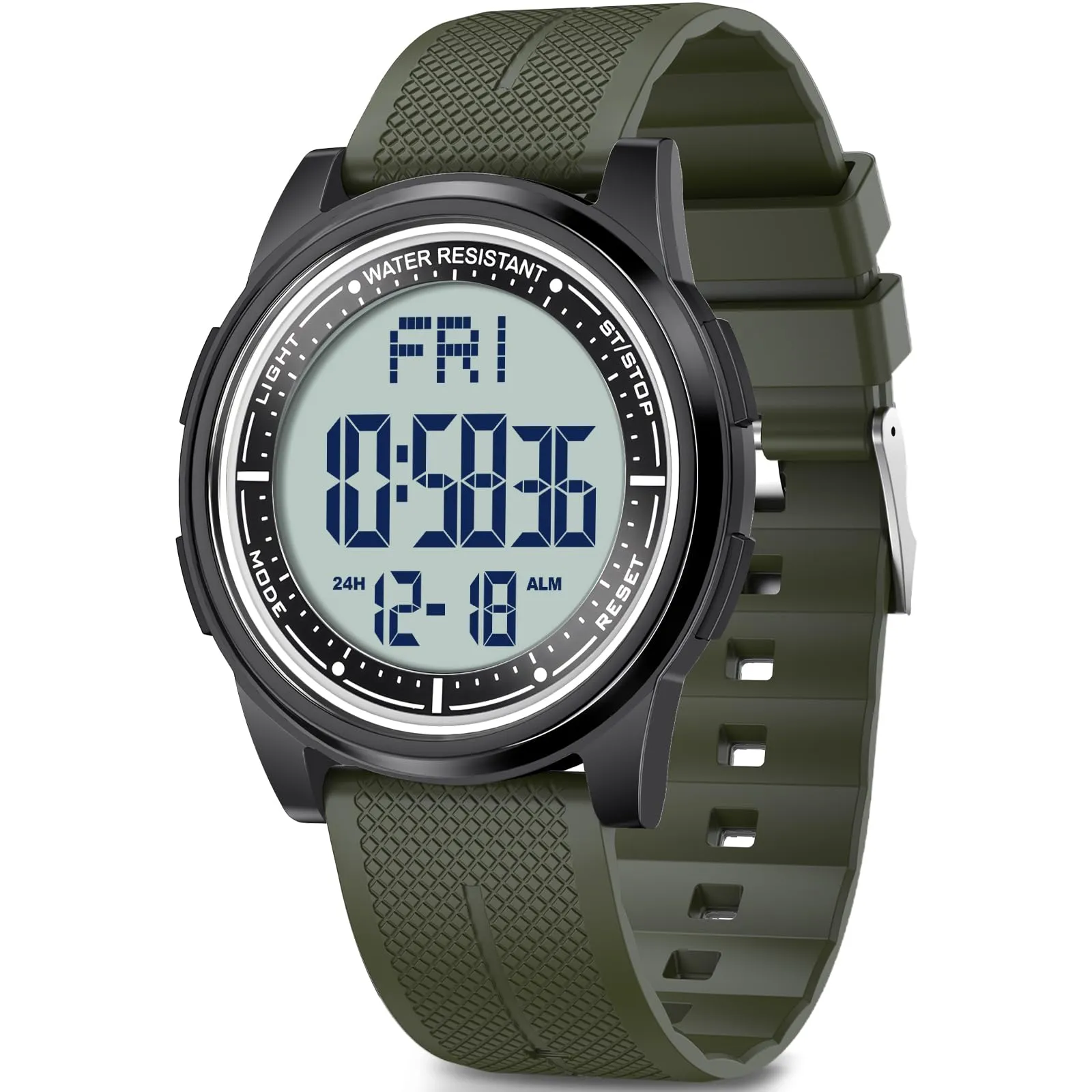 WIFORT Orologio Digitale Impermeabile AW02 Verde Me1 - immagine 1