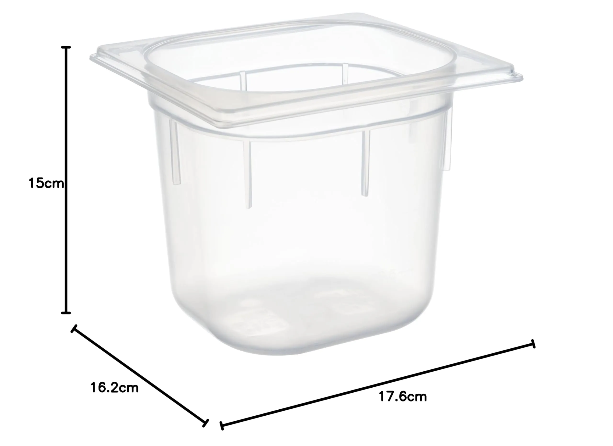 APS GN 1/6 Contenitore in Polipropilene, 2,2 l, 17,6 x 16,2 x 15,0 cm - immagine 10
