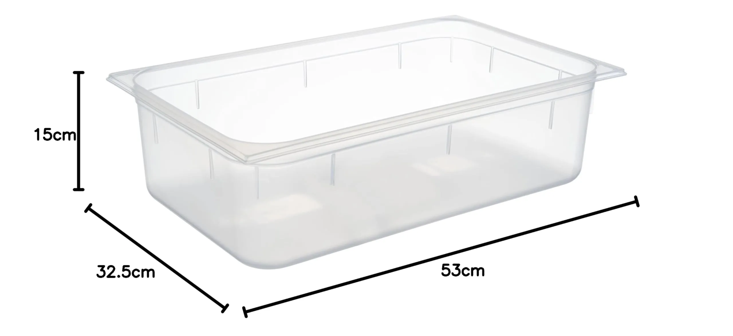 APS 82108 Contenitore GN 1/1, 53 x 32,5 cm, Profondità 150 mm, 19,5 Litri, Polipropilene - immagine 11