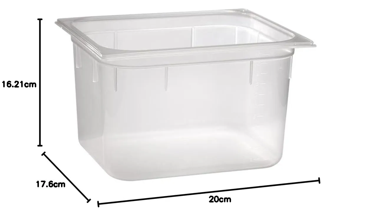 APS GN 1/6 Contenitore in Polipropilene, 3,4 Litri, 17,6 x 16,2 x 20 cm - immagine 2