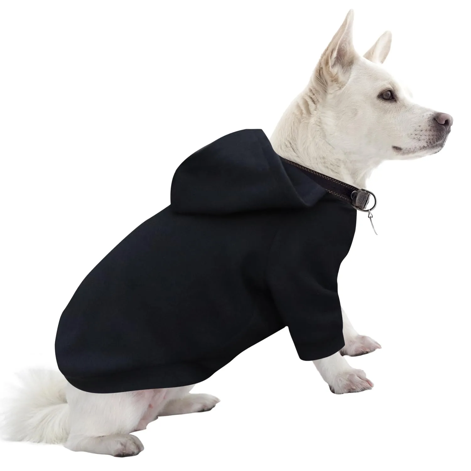 HuaLiSiJi Felpa con Cappuccio per Cani e Gatti, Nero, XL - immagine 1