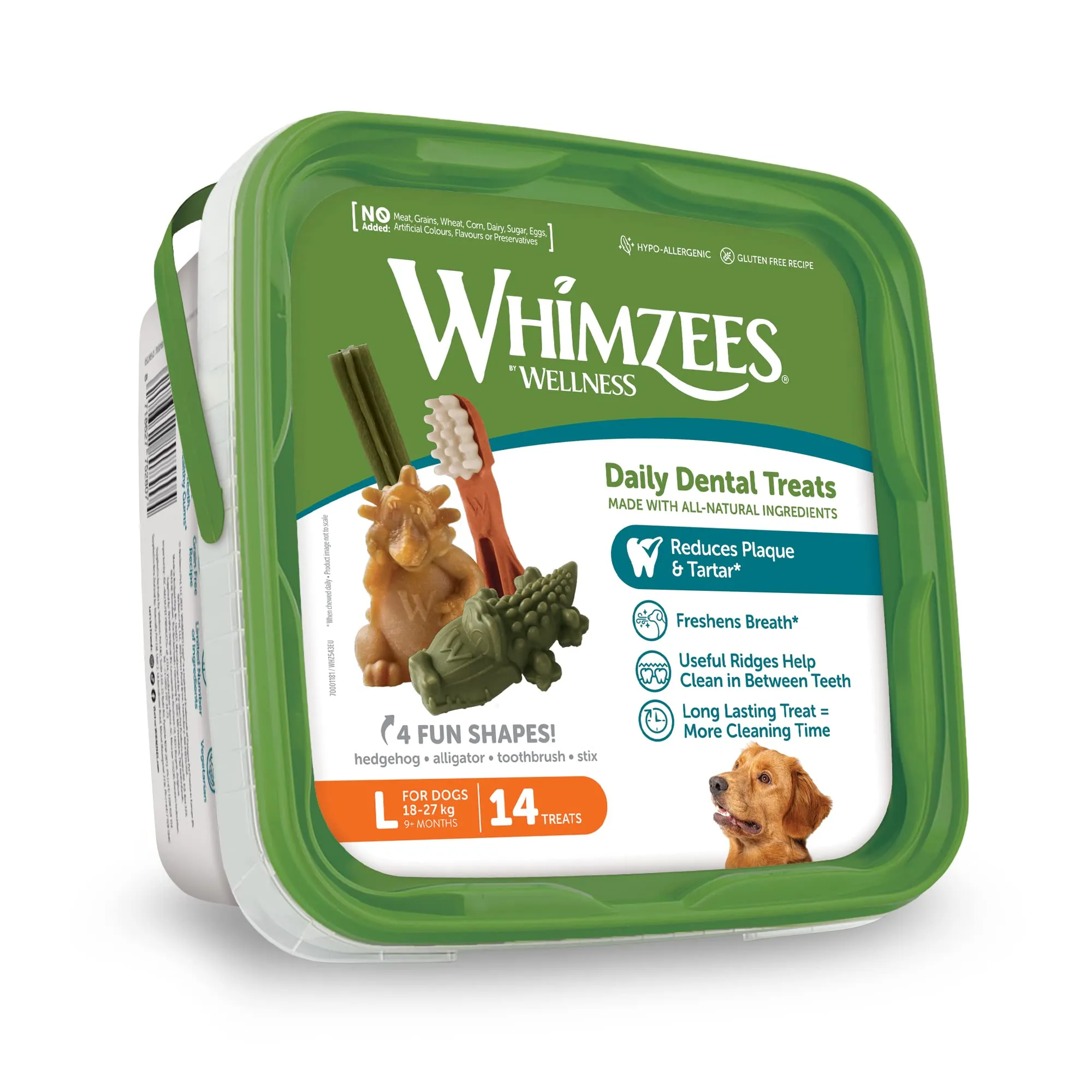 Whimzees Box Varietà, Taglia L, 14 Pezzi - immagine 2