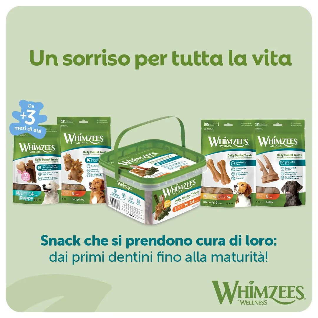 Whimzees Box Varietà, Taglia L, 14 Pezzi - immagine 9