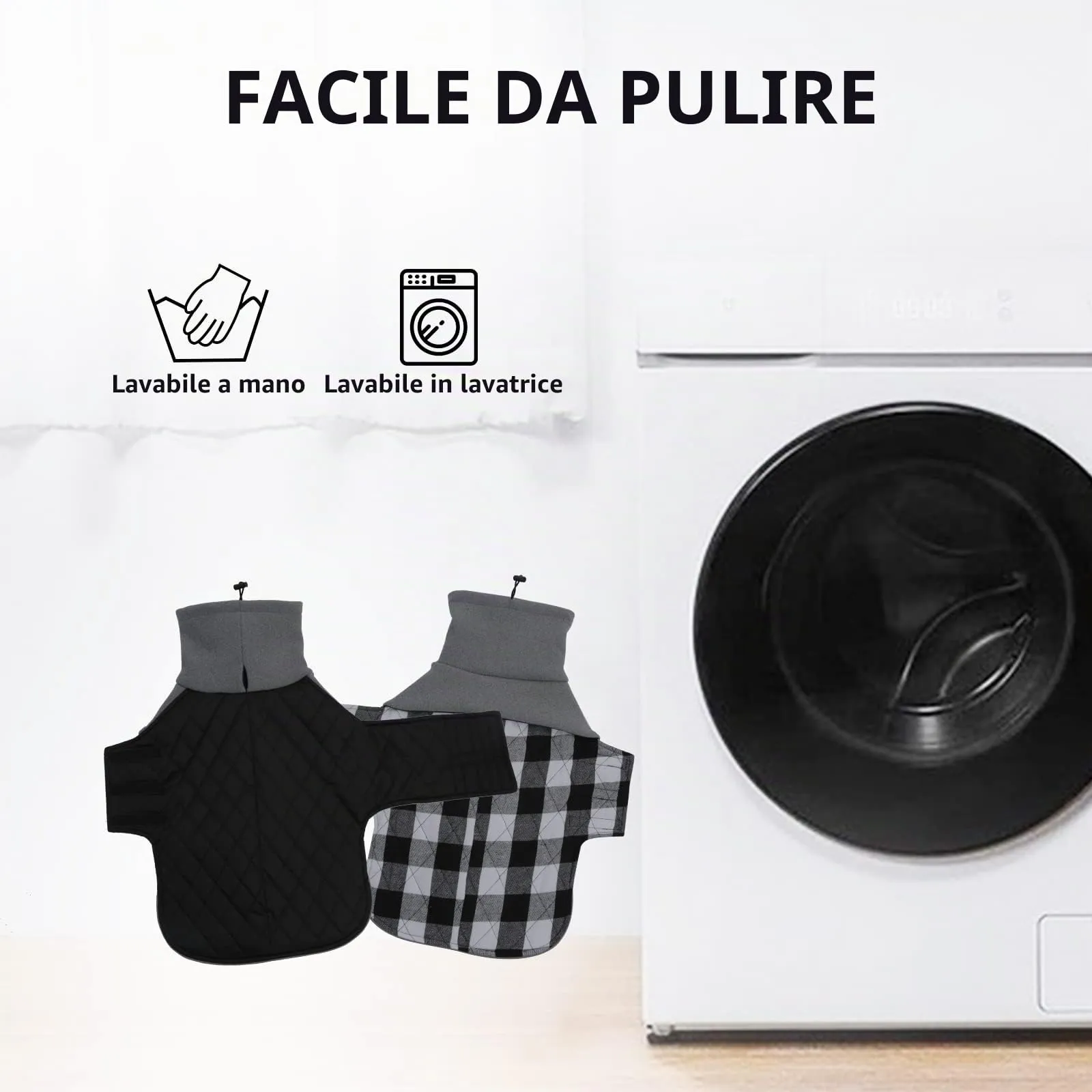 Geyecete Cappotto Invernale Impermeabile e Antivento per Bassotto, Nero, L - immagine 7