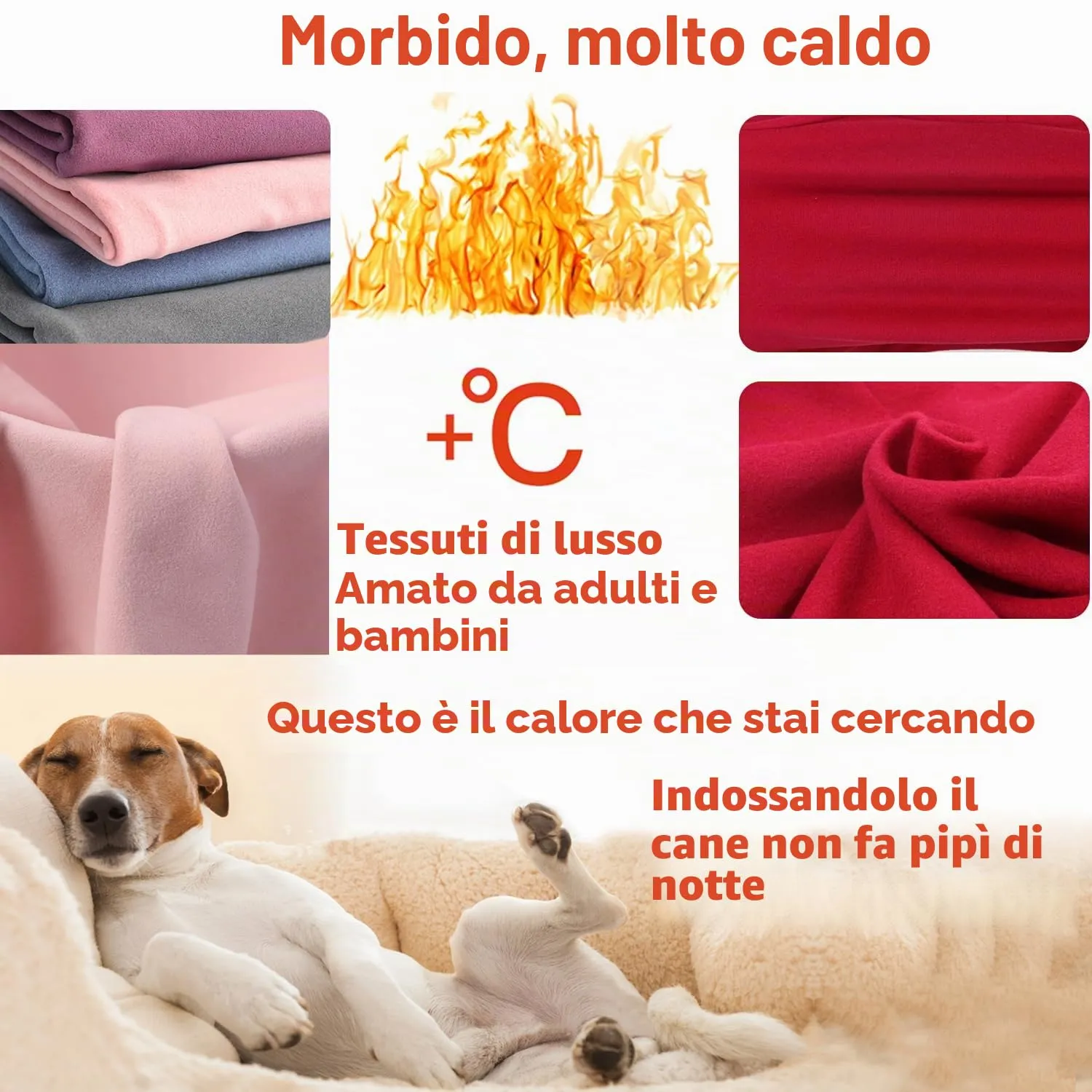 HuaLiSiJi Felpa Maglione Pigiama per Cani Taglia Grande (5XL, Rosso) - immagine 2