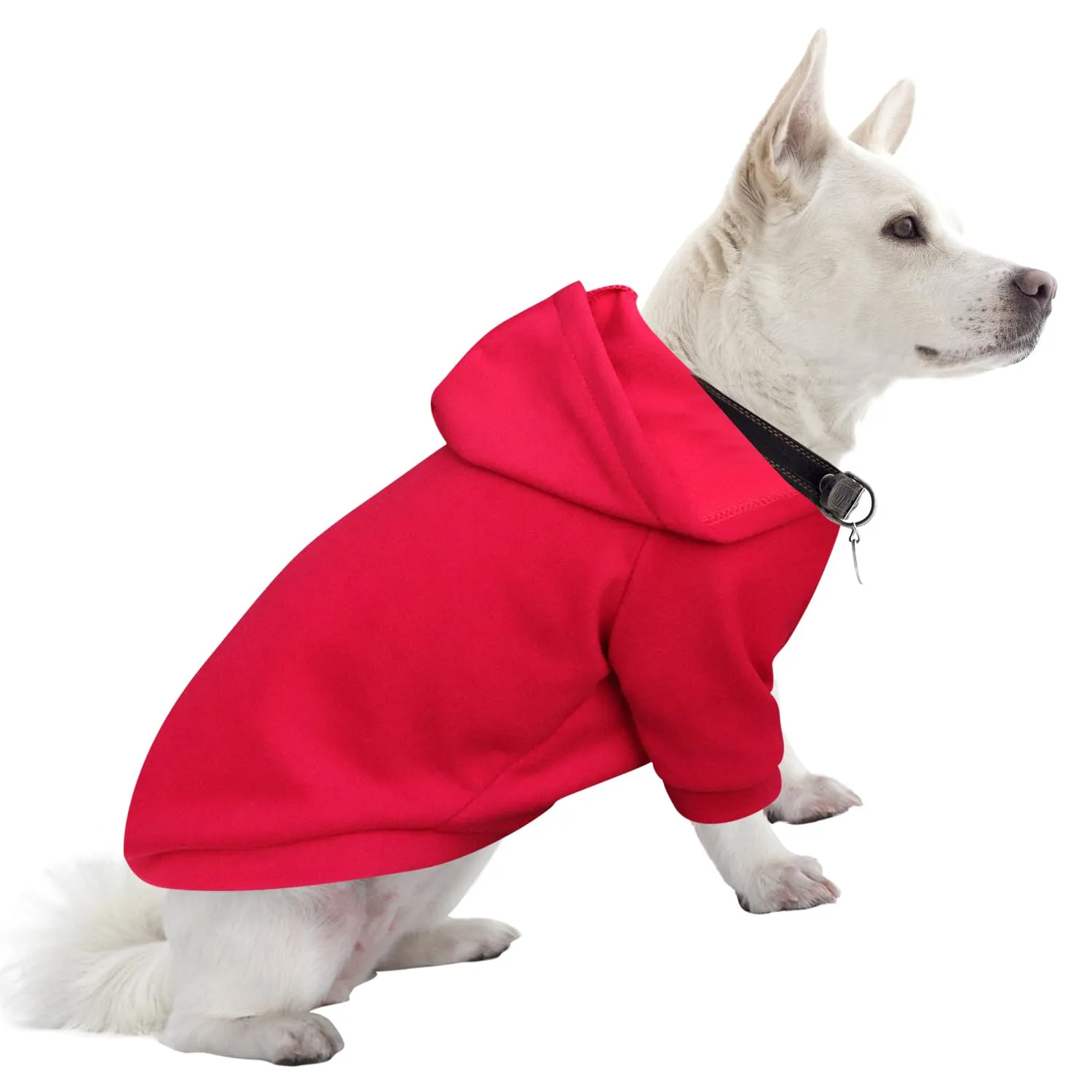 HuaLiSiJi Felpa con Cappuccio per Cani e Gatti, Rosso, XXL - immagine 1