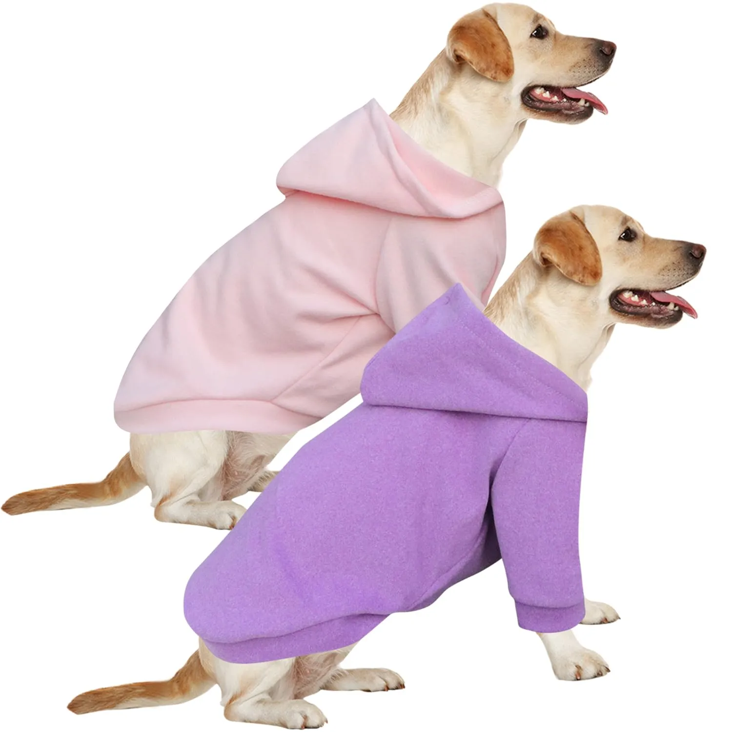 HuaLiSiJi Felpa Maglione Pigiama per Cani, 5XL, Rosa+Viola - immagine 1