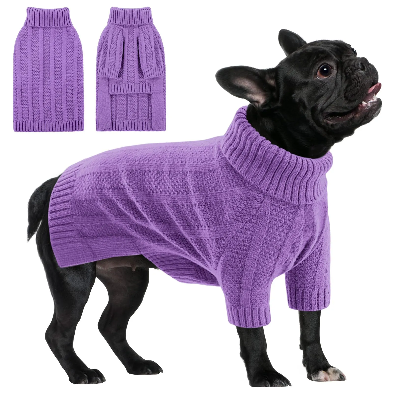 Queenmore Maglione per Cani, Violetto, M - immagine 1