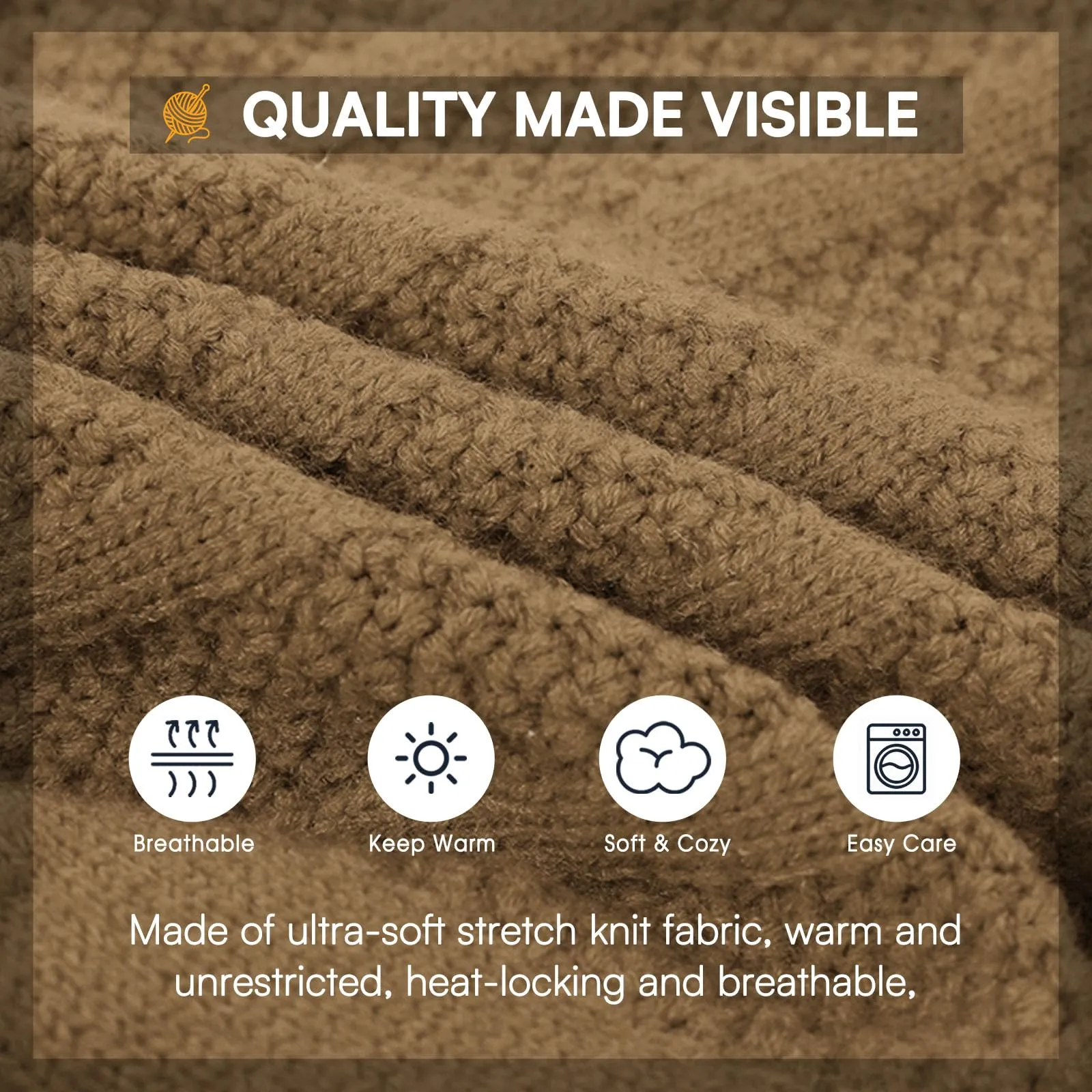 Queenmore Maglione per Cane, Taglia XXL, Cammello - immagine 3