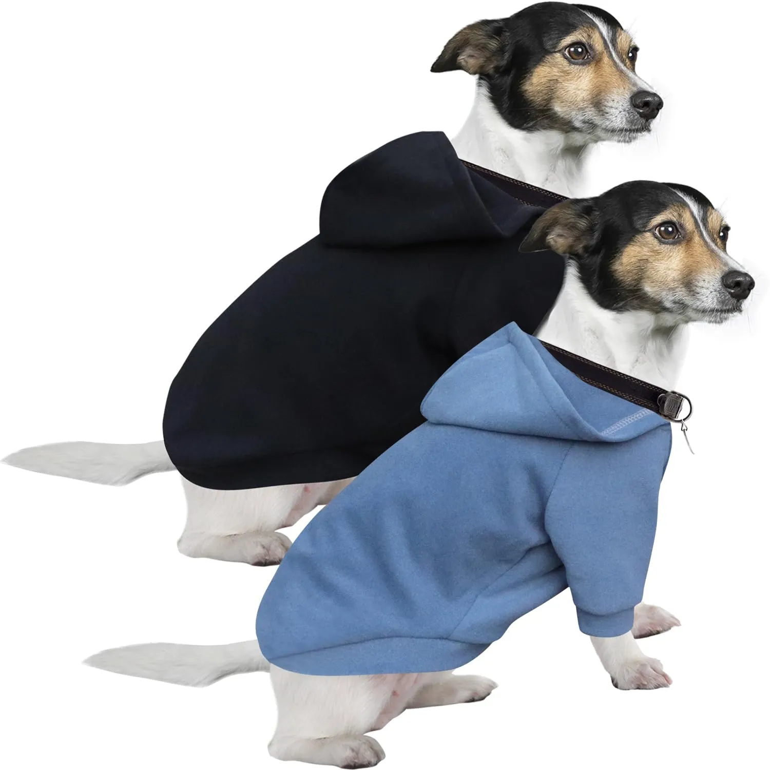 HuaLiSiJi Felpa Pigiama per Cani, 3XL, Nero+Blu Foschia - immagine 1