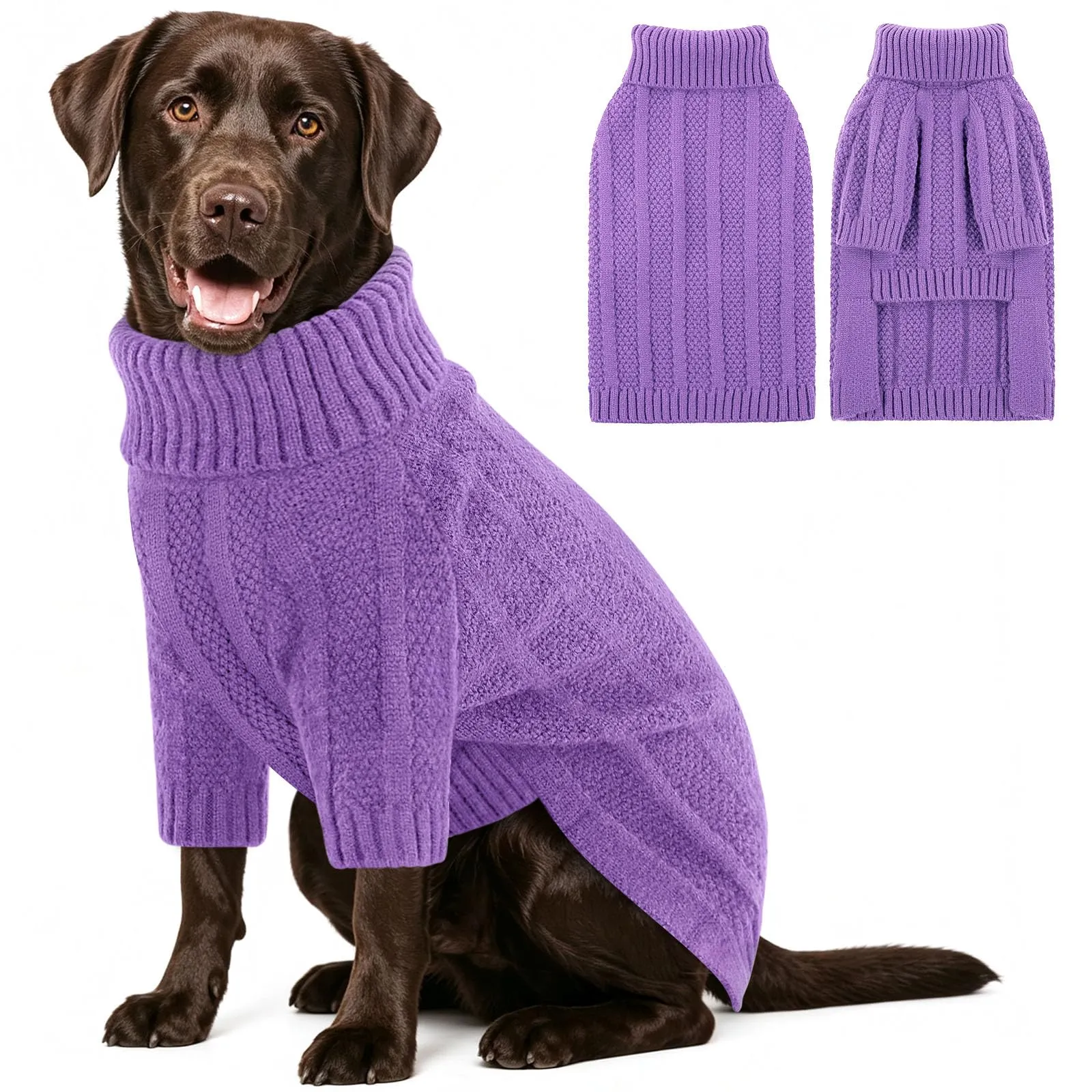 Queenmore Maglione per Cani, Violetto, XXL - immagine 1