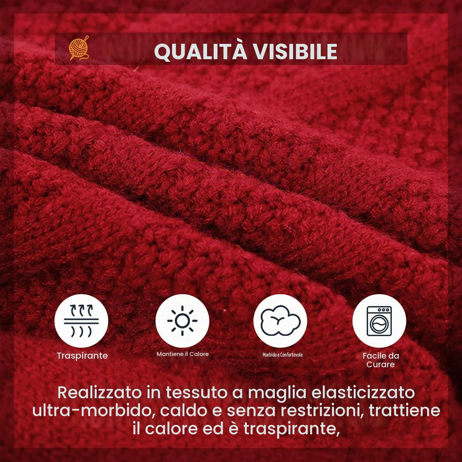 Queenmore Maglioncino Collo Alto per Whippet e Greyhound, Rosso, L - immagine 3