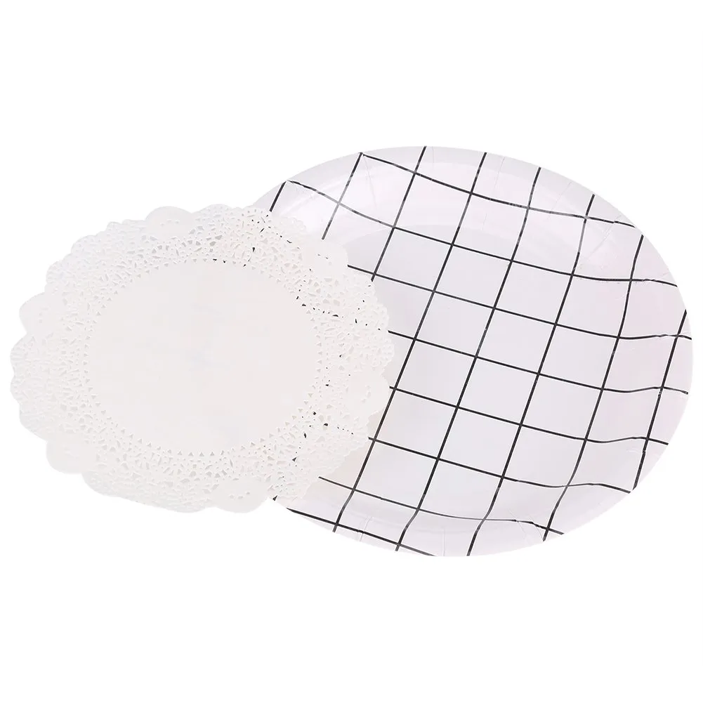 Tyenaza Centrini di Carta Pizzo Bianchi, 180 Pezzi, 8.5'' - immagine 8