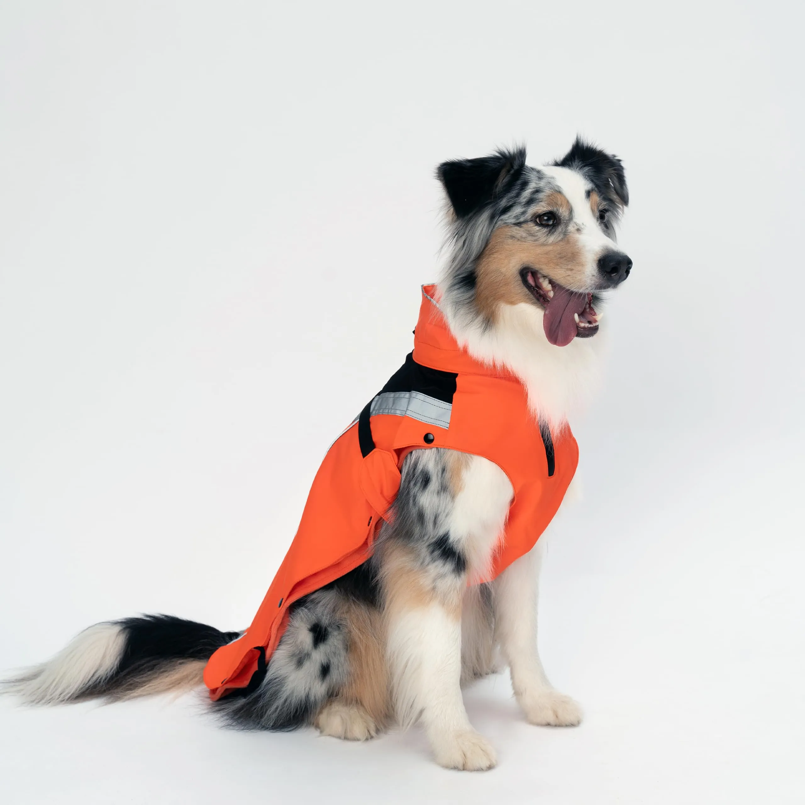 DOGOPAL Cappotto Impermeabile per Cani 2in1 All Weather con Fodera in Pile Rimovibile e Dettagli Riflettenti (Arancione, XL) - immagine 12