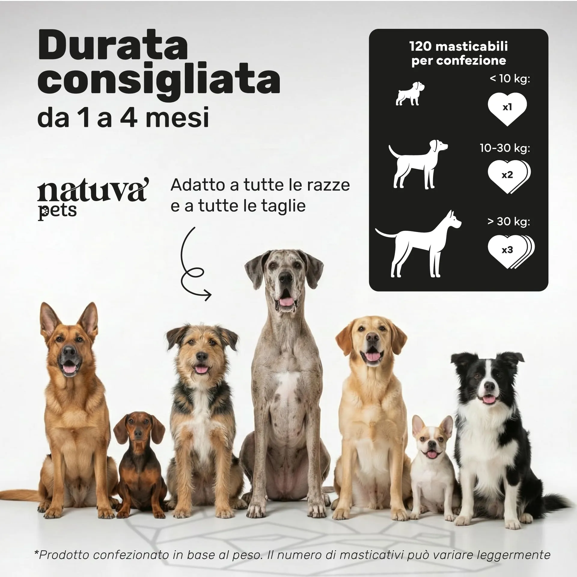 Natuva Pets Calmante per Cani, 120 Bocconcini Masticabili Antistress - immagine 4