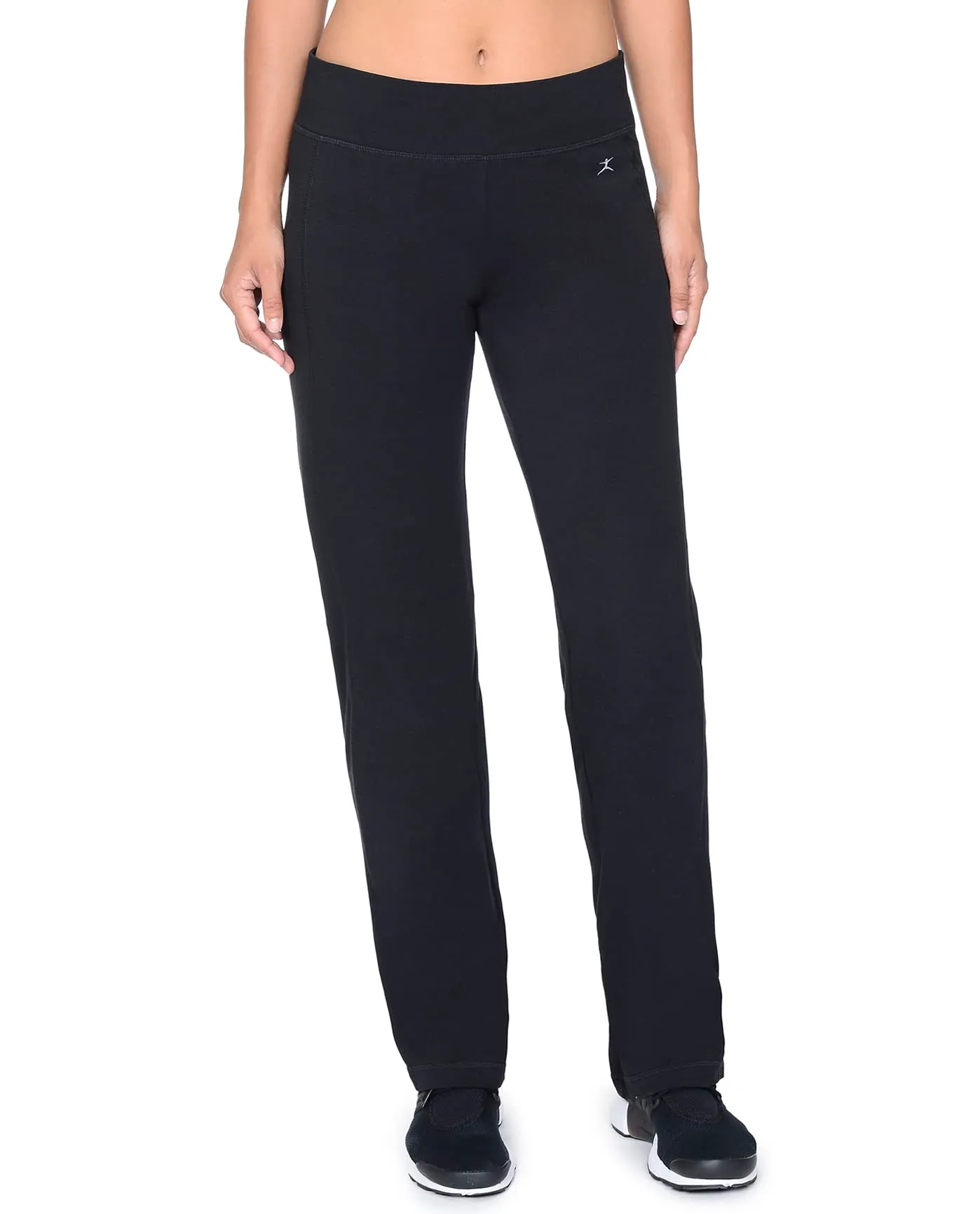 Danskin Essentials Pantaloni da Yoga, Nero, L - immagine 3