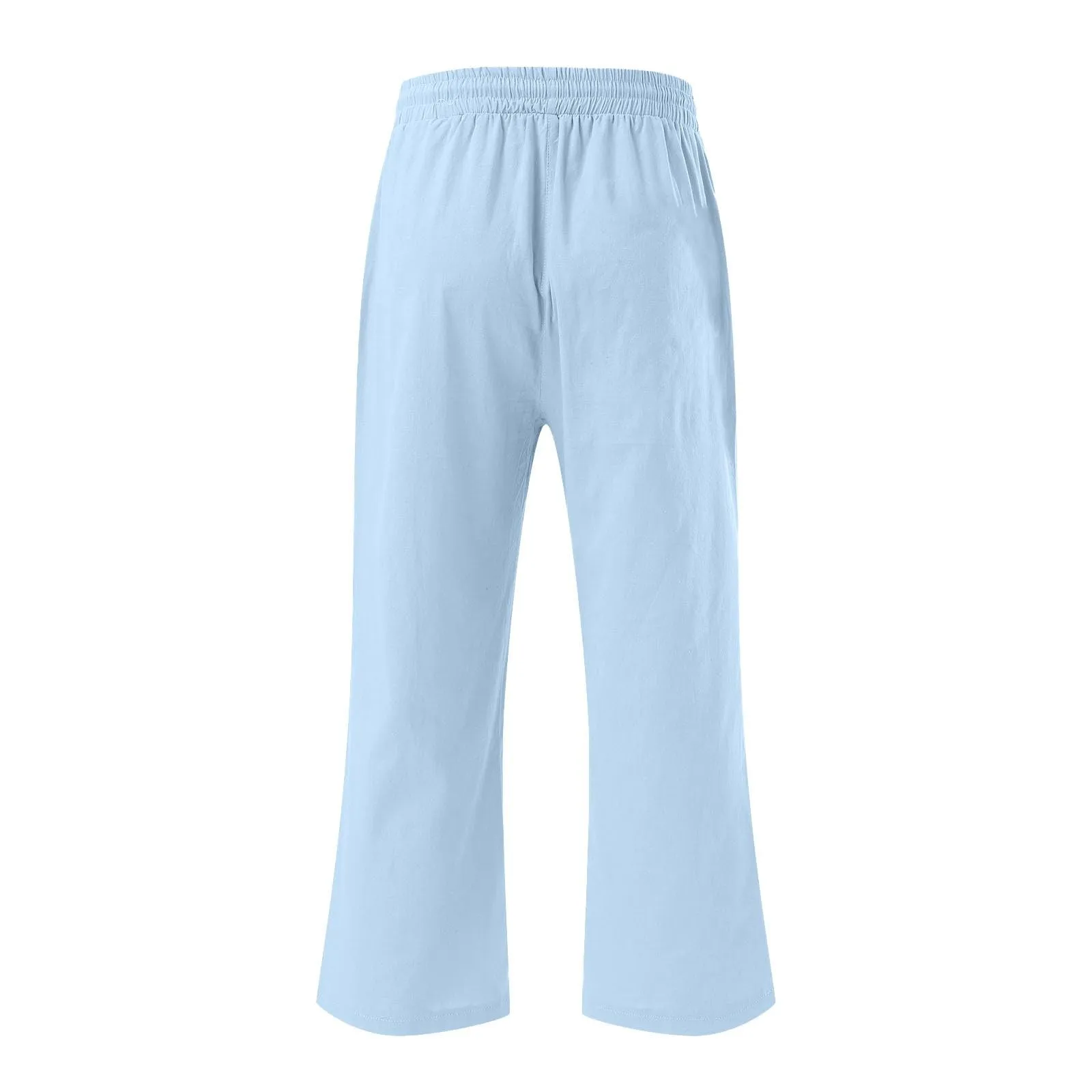 HEONSATI Donna Pantaloni Pinocchietto Estivi in Cotone e Lino 3/4 Casual Sportivi con Coulisse Regolabile - immagine 4