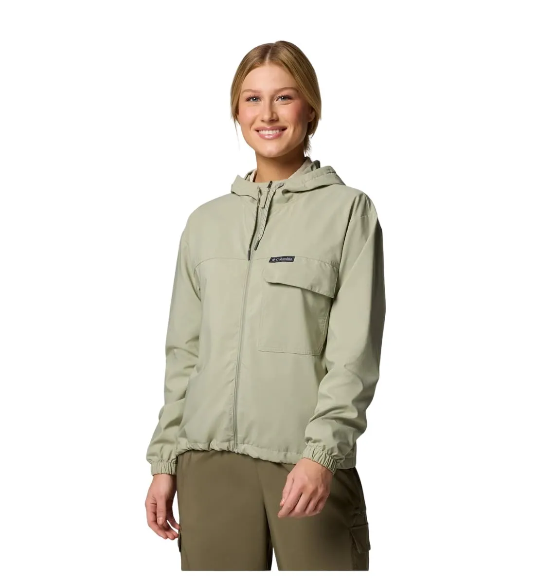 Columbia Skien Valley Hooded LS Women's Lightweight Jacket - Safari, L - immagine 1