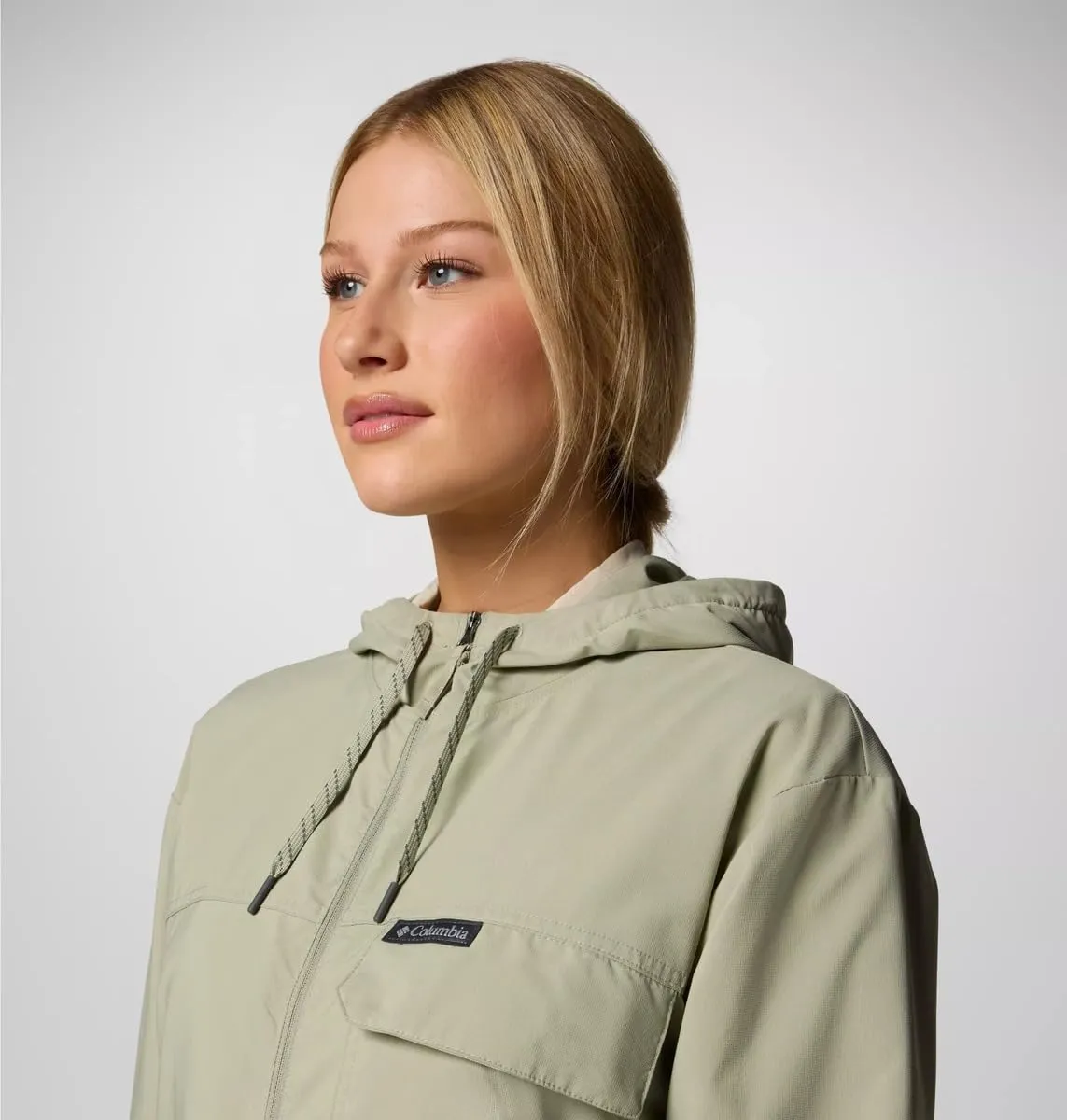 Columbia Skien Valley Hooded LS Women's Lightweight Jacket, Safari, XL - immagine 7