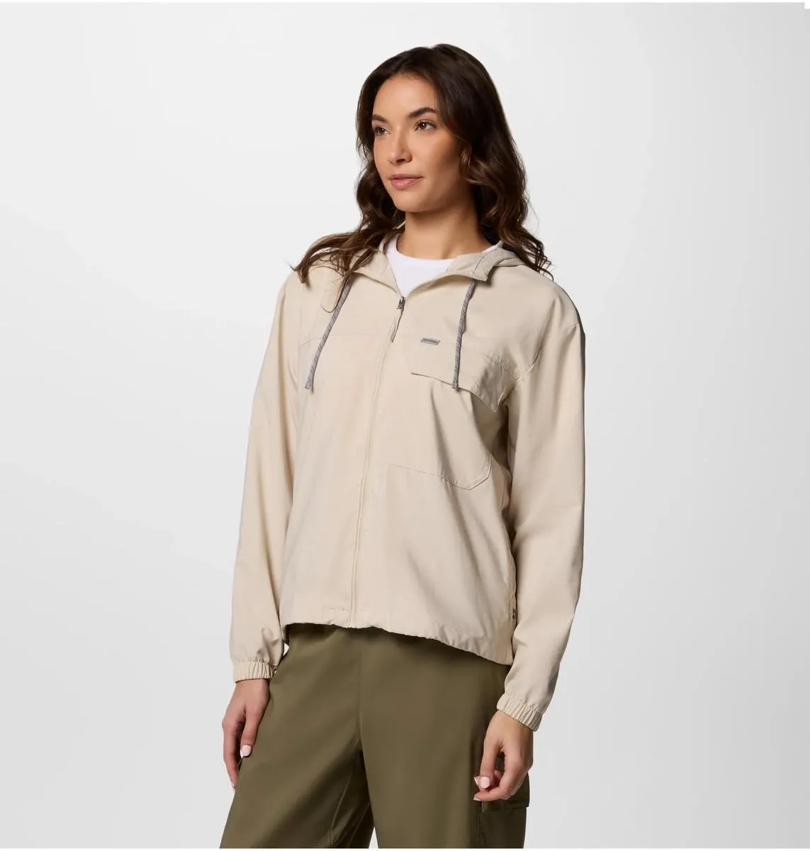 Columbia Skien Valley Hooded LS Women's Lightweight Jacket - Dark Stone, L - immagine 7