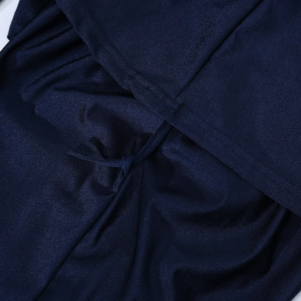 WOWDECOR Burkini Muslim Swimwear for Women and Girls, Navy Blue, S(Height: 4'9"-5'2") - immagine 6