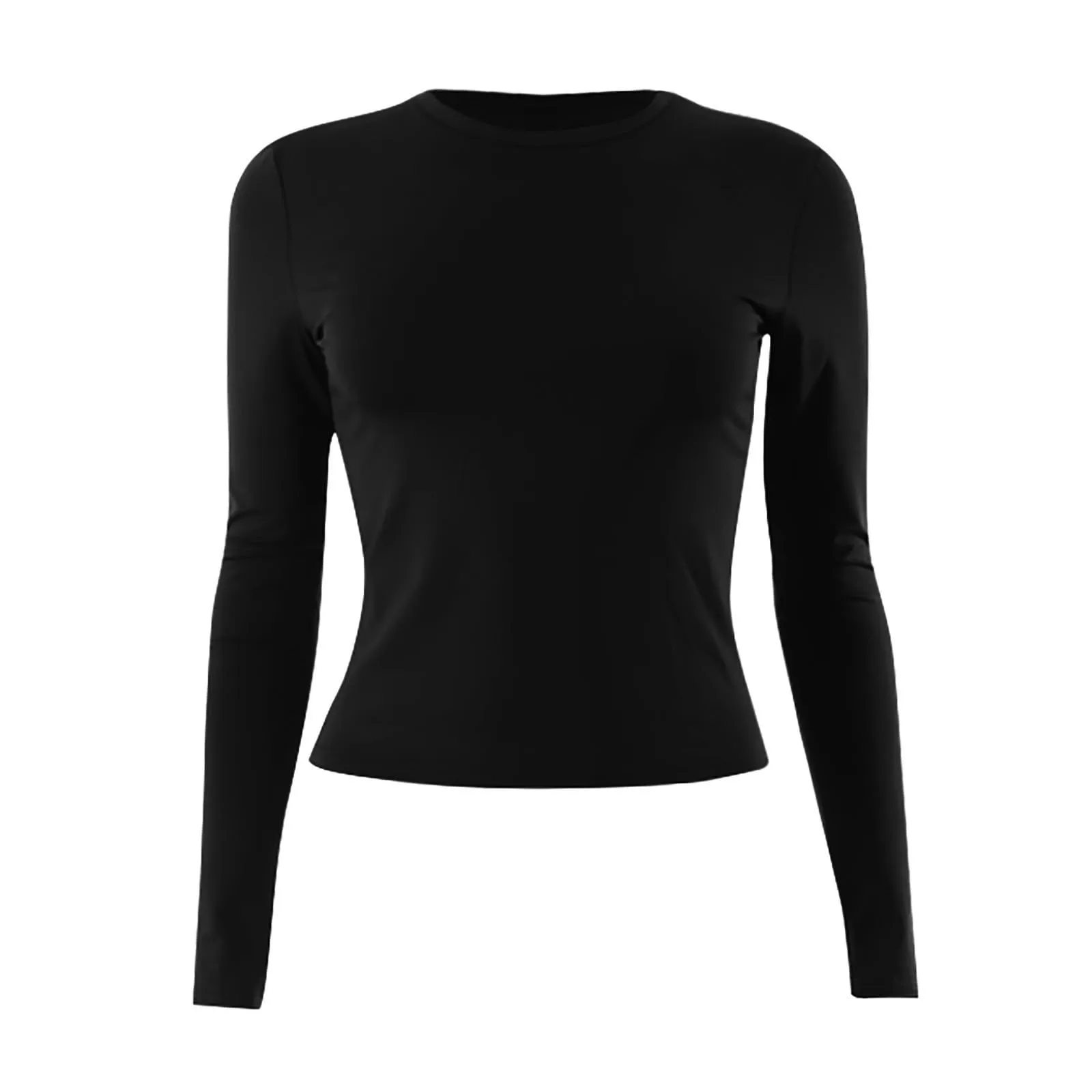 MOKBAY Maglia Scollo a V Donna Manica Lunga Slim Fit Tinta Unita L - immagine 5