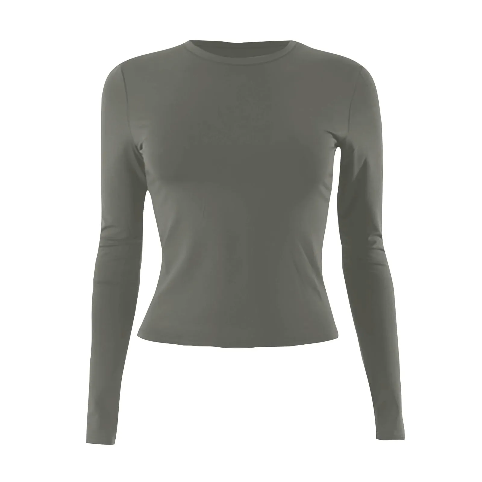 MOKBAY Maglia Donna Elegante Slim Fit Manica Lunga Tinta Unita XS - immagine 4